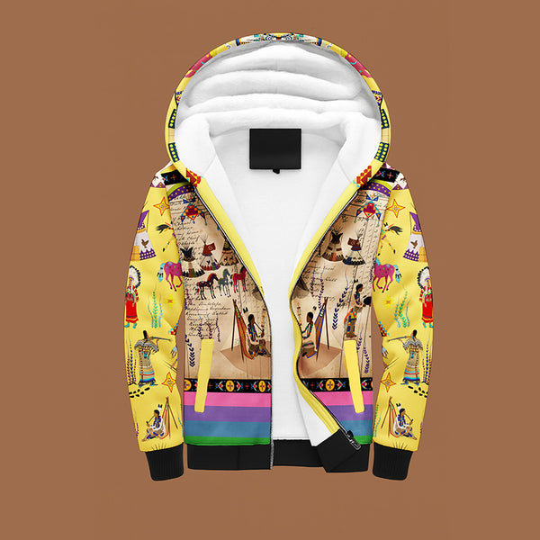 Legacy of the Rainy Chief Yellow Sherpa Hoodie