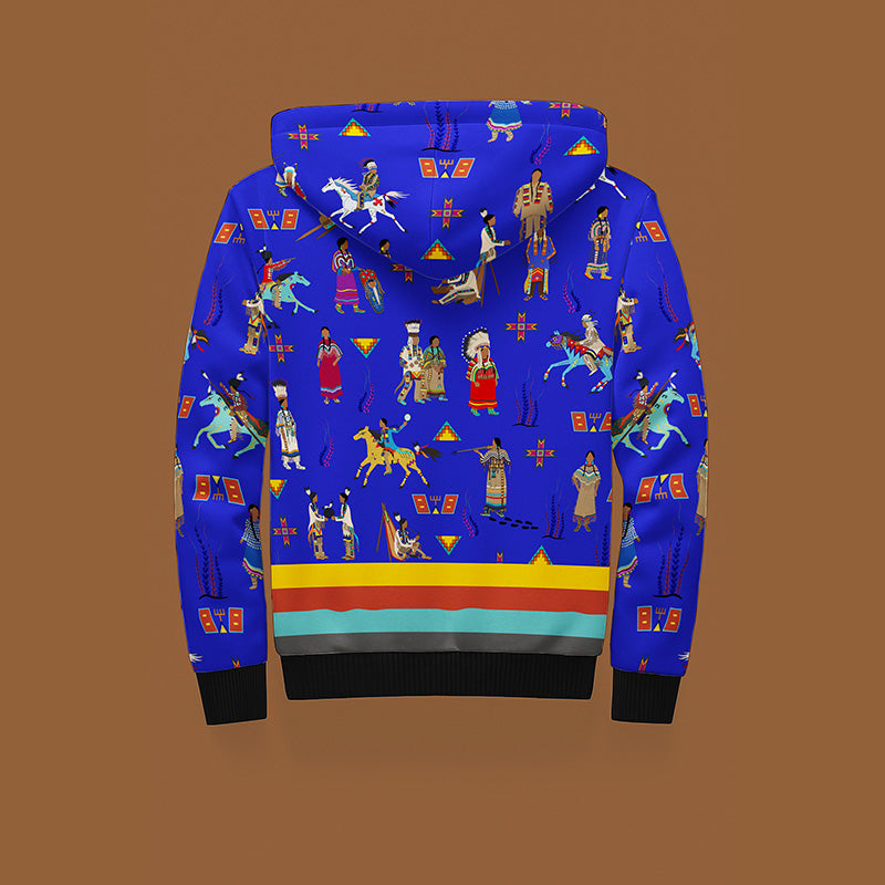 Lineage Figures Blue Sherpa Hoodie