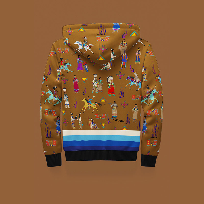 Lineage Figures Brown Sherpa Hoodie