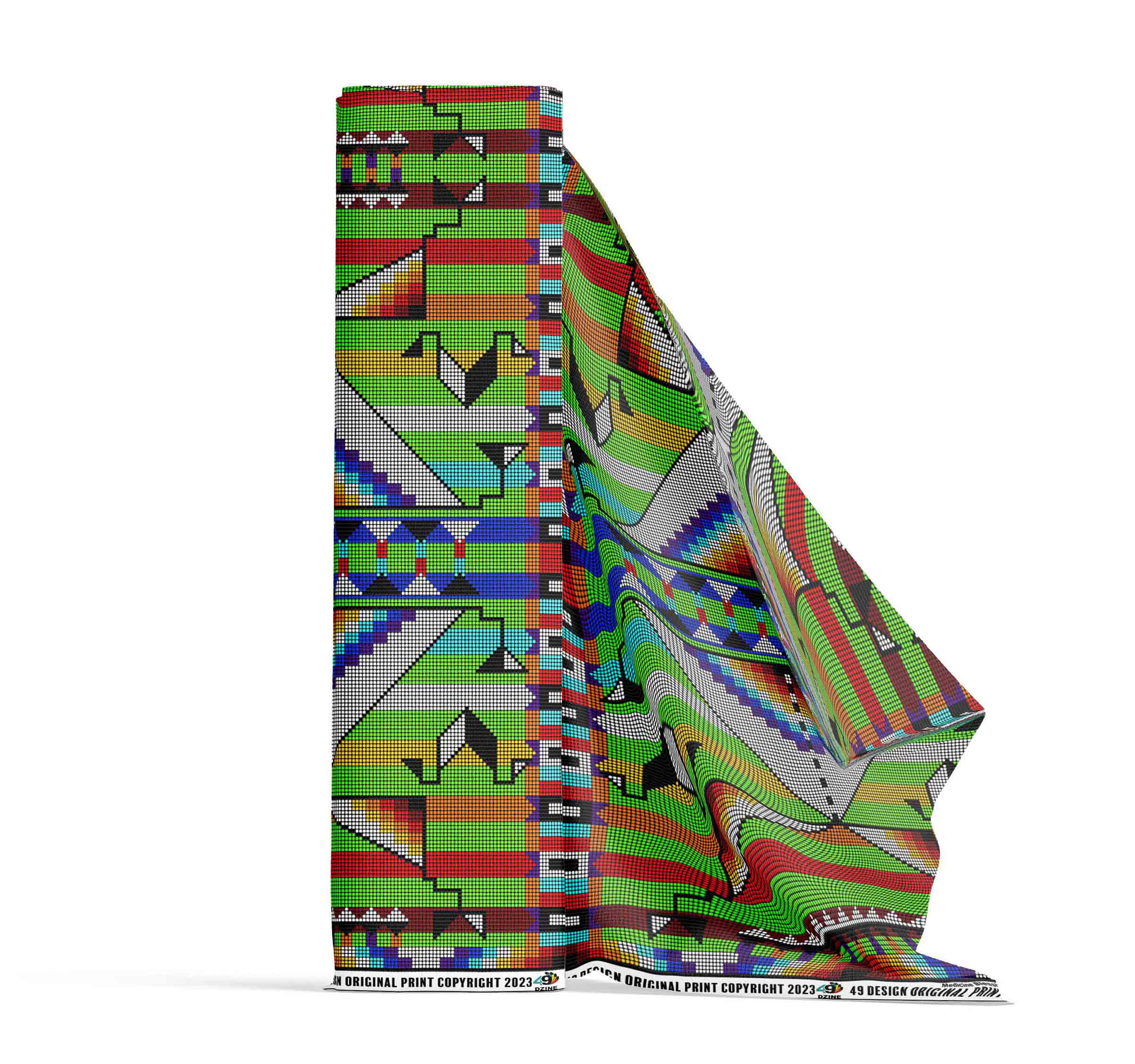 Medicine Blessing Lime Green 42 Inch Cotton Poplin Pre Order