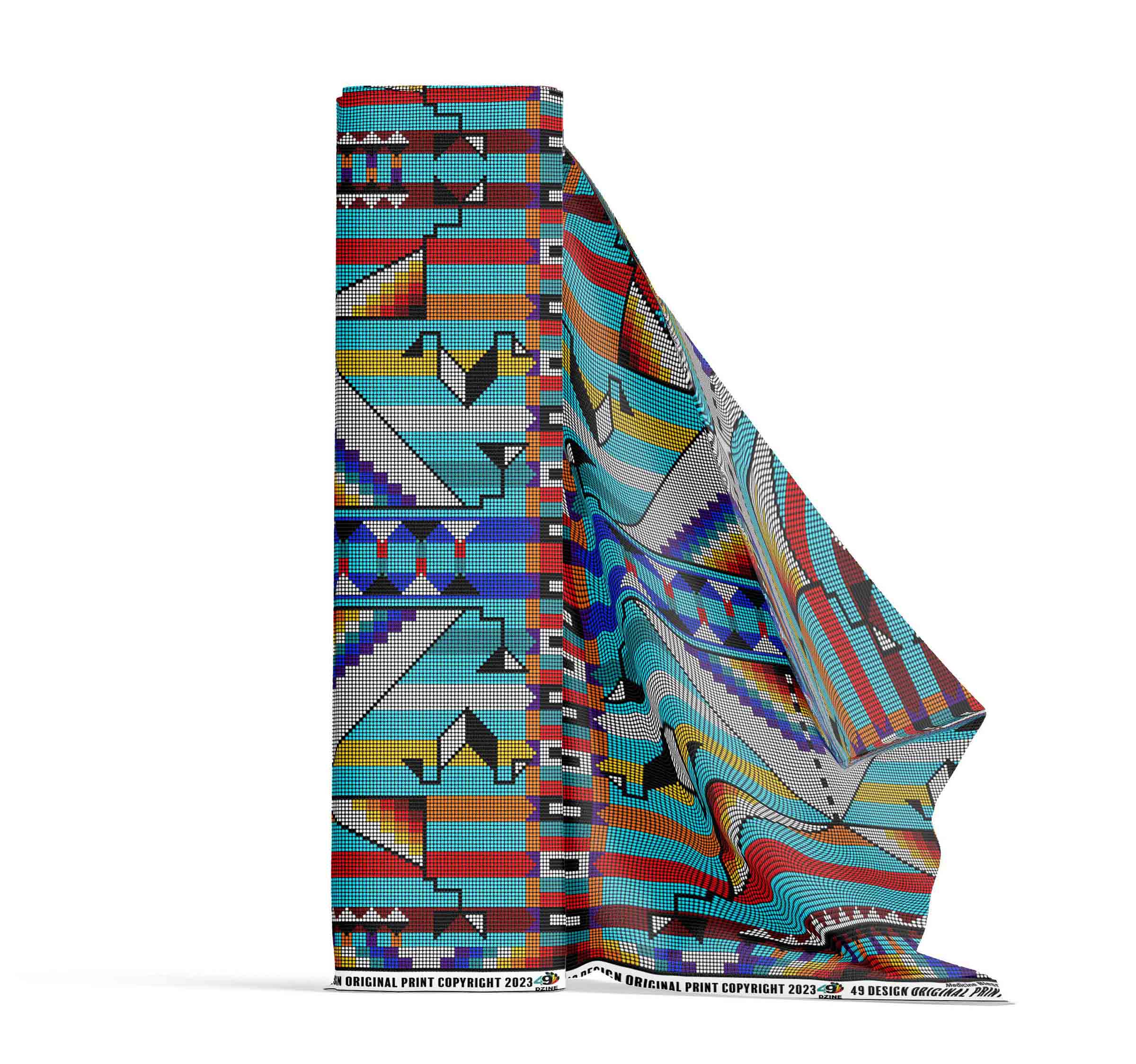 Medicine Blessing Turquoise 42 Inch Cotton Poplin Pre Order