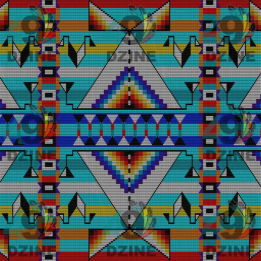 Medicine Blessing Turquoise 42 Inch Cotton Poplin Pre Order