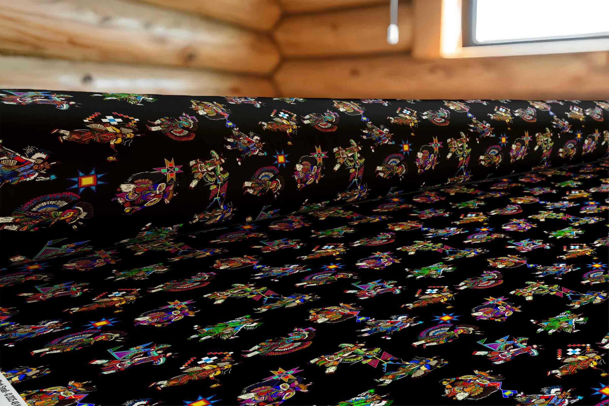 Men's Fancy Dancers Black Small 42 Inch Cotton Poplin Pre Order