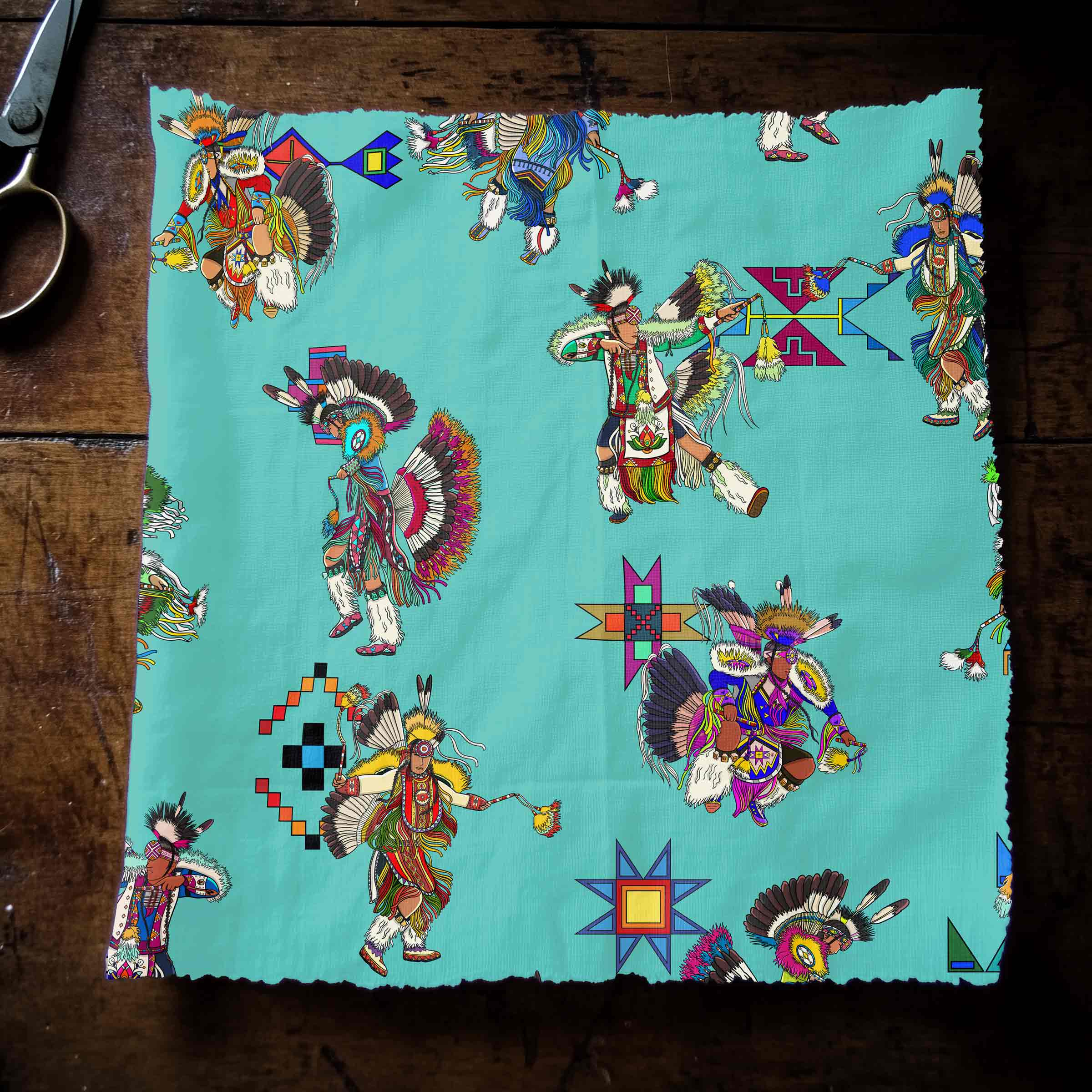 Men's Fancy Dancers Eggshell Blue Small 42 Inch Cotton Poplin Pre Order