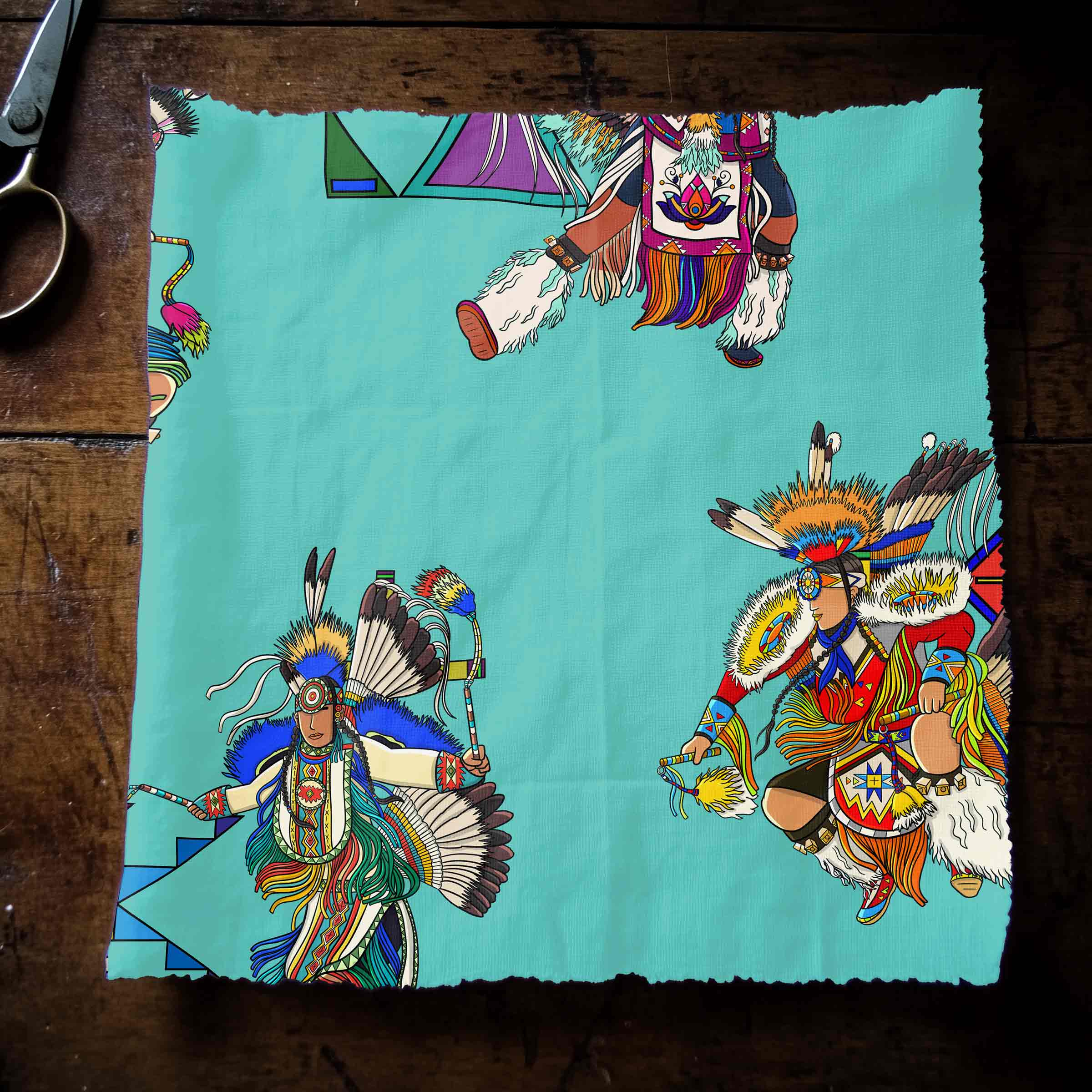 Men's Fancy Dancers Eggshell Blue Large 42 Inch Cotton Poplin Pre Order