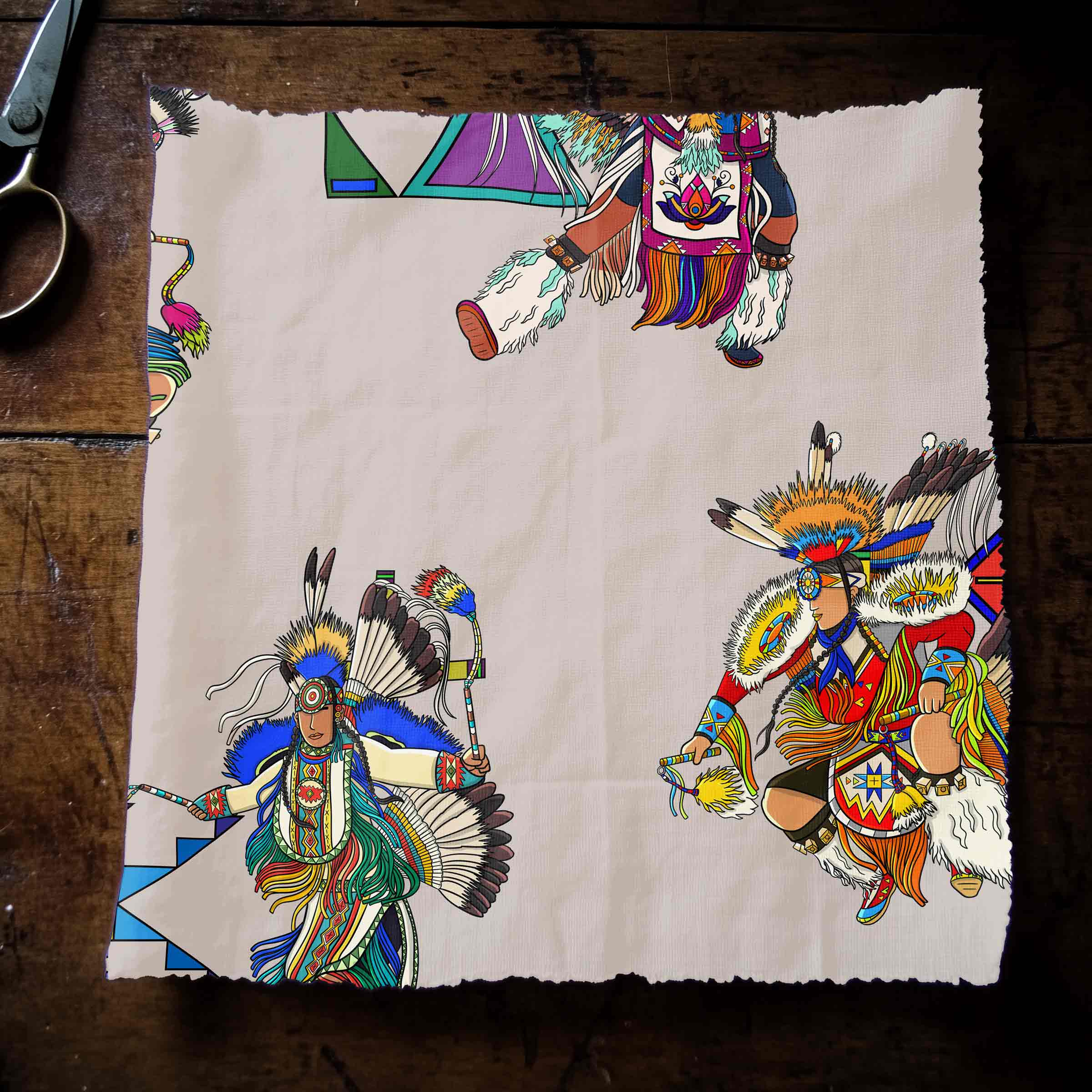 Men's Fancy Dancers Muslin Large 42 Inch Cotton Poplin Pre Order