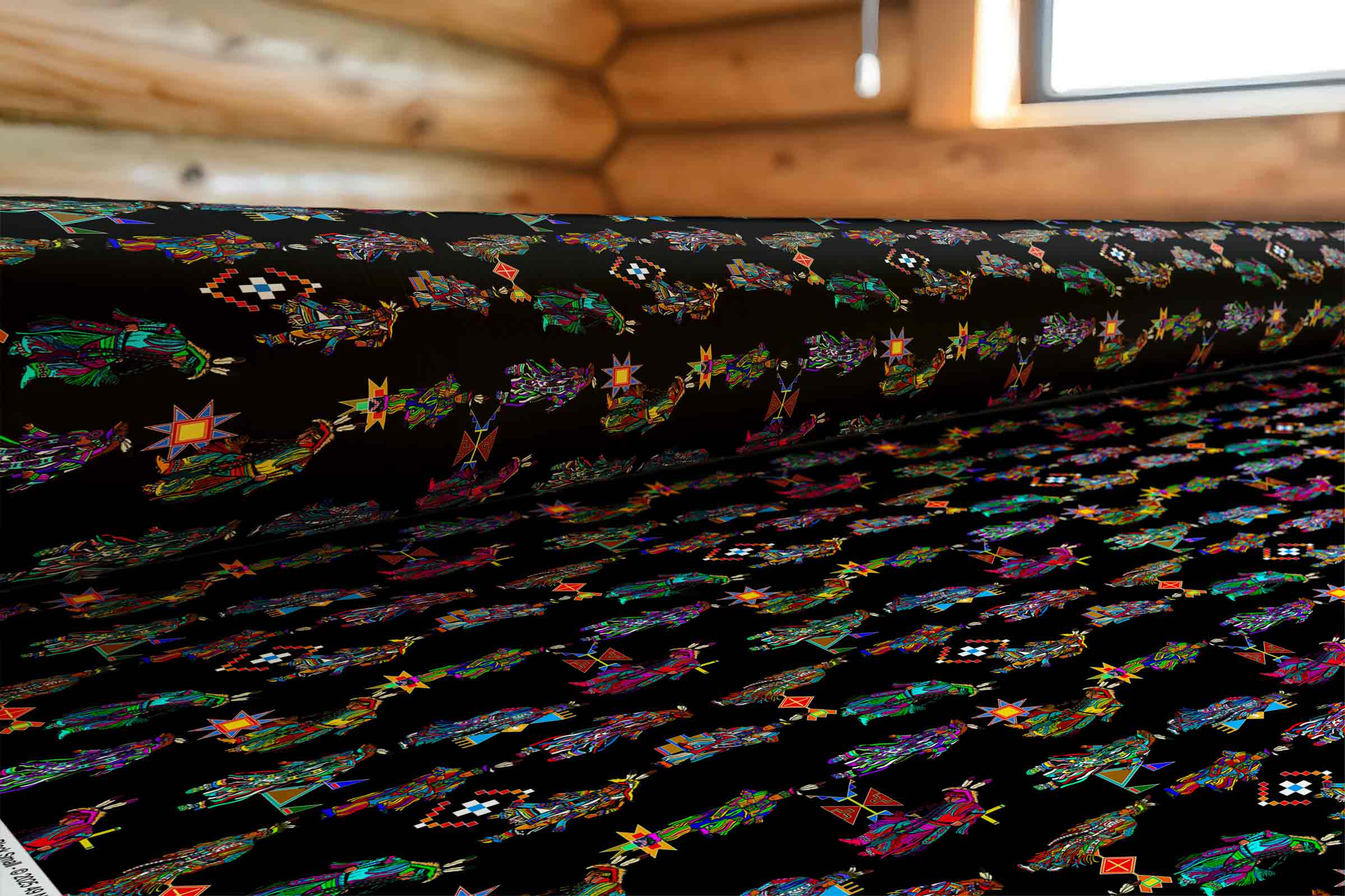 Men's Grass Dancers Black Small 42 Inch Cotton Poplin Pre Order