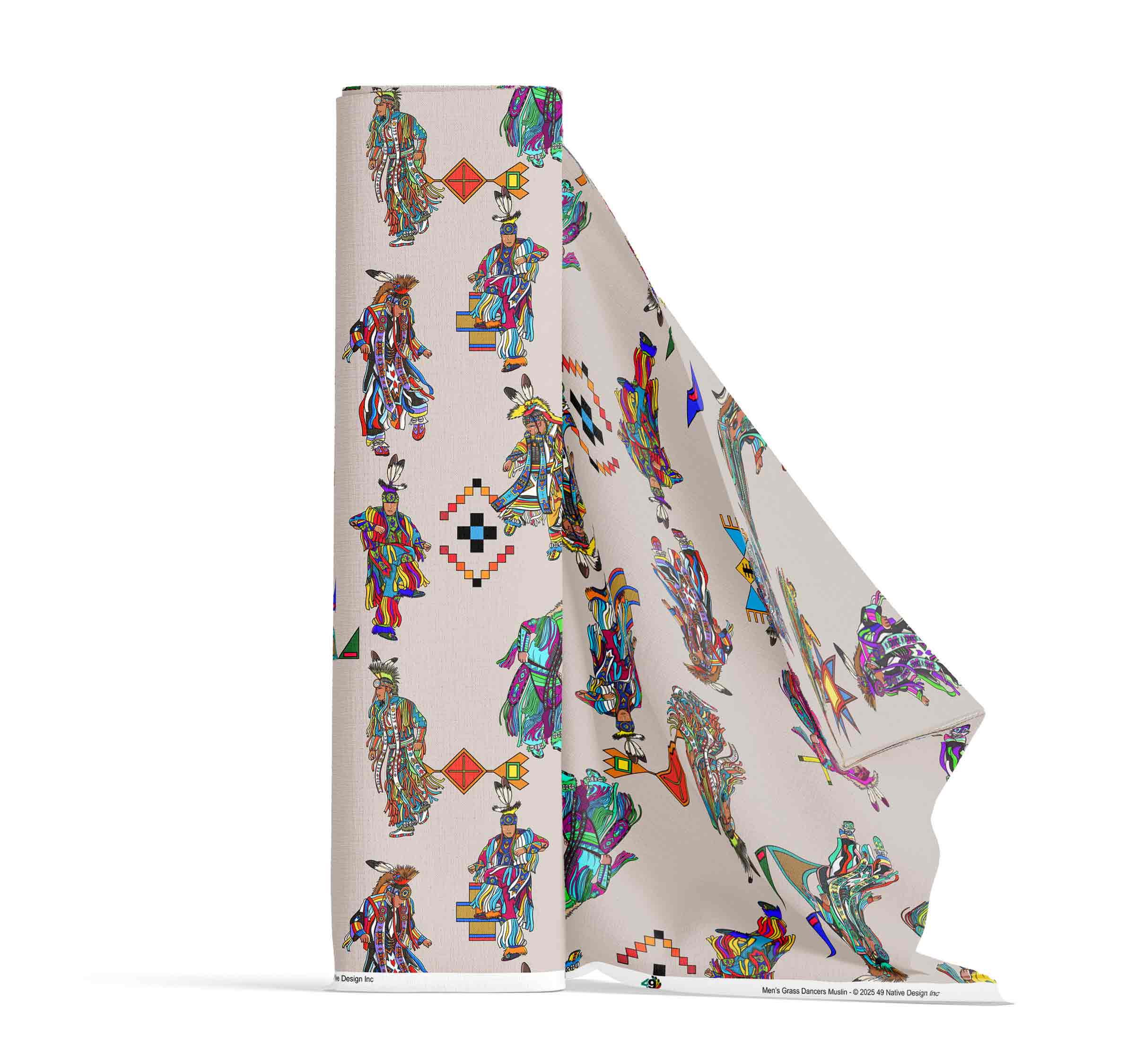 Men's Grass Dancers Muslin Large 42 Inch Cotton Poplin Pre Order