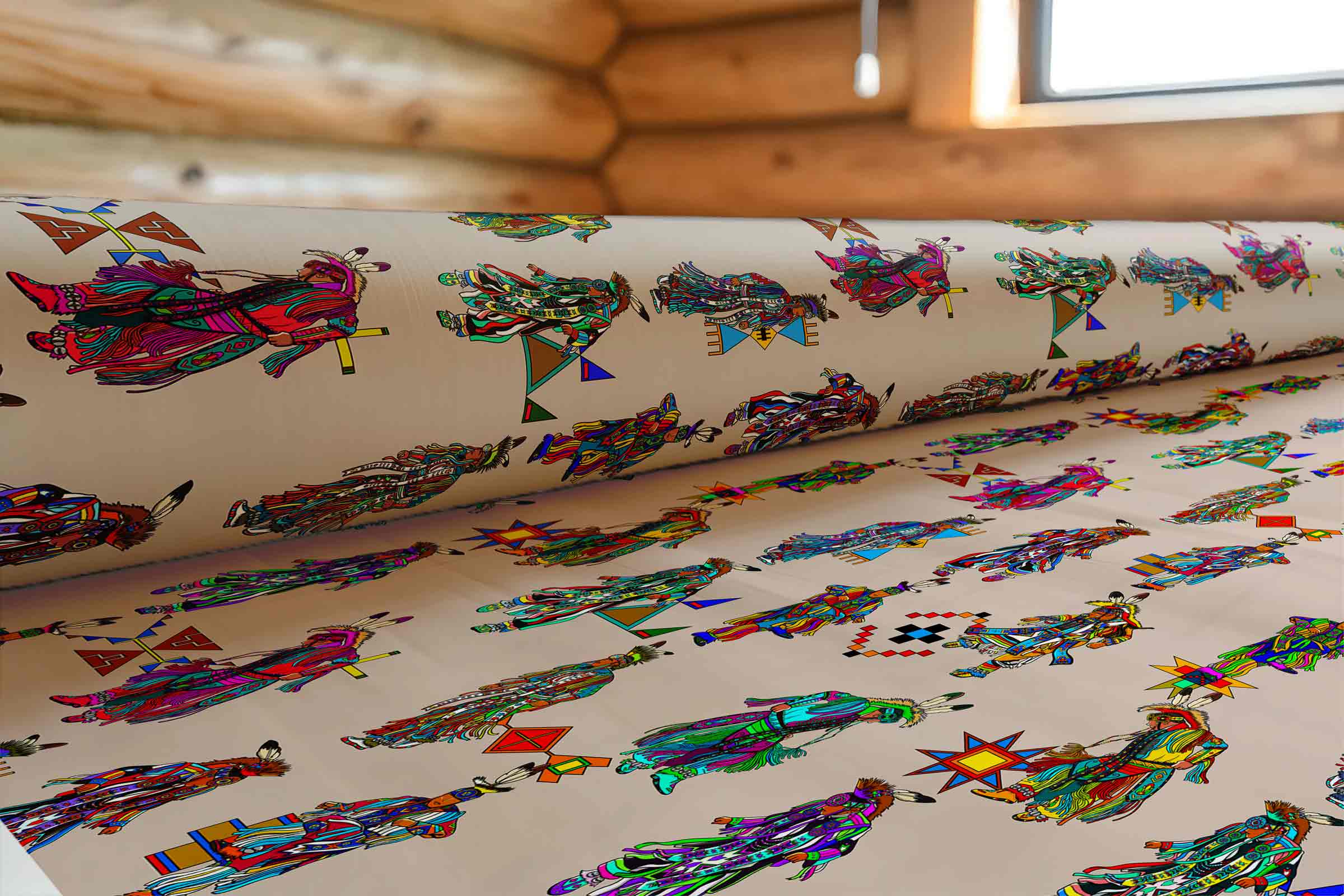 Men's Grass Dancers Muslin Large 42 Inch Cotton Poplin Pre Order