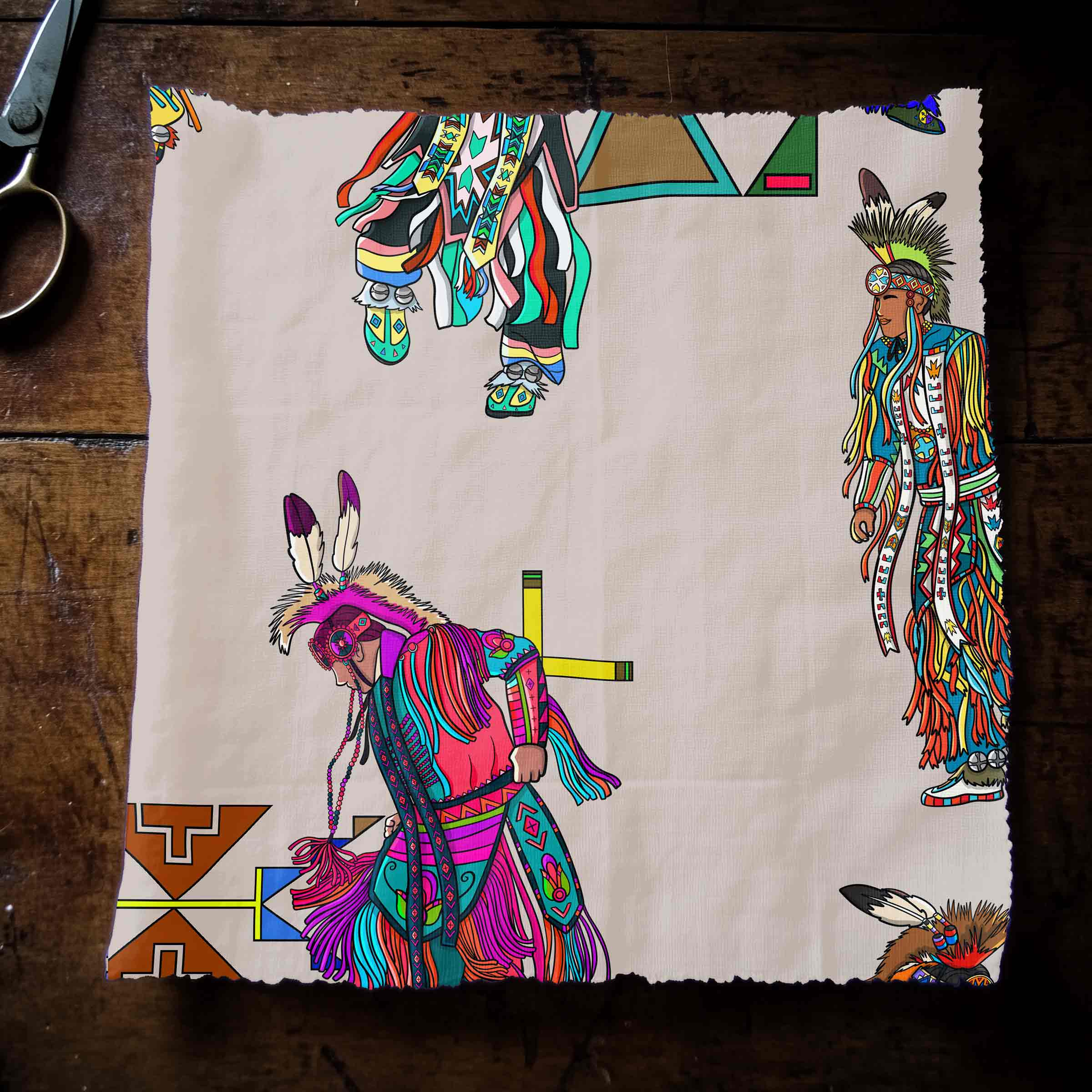 Men's Grass Dancers Muslin Large 42 Inch Cotton Poplin Pre Order