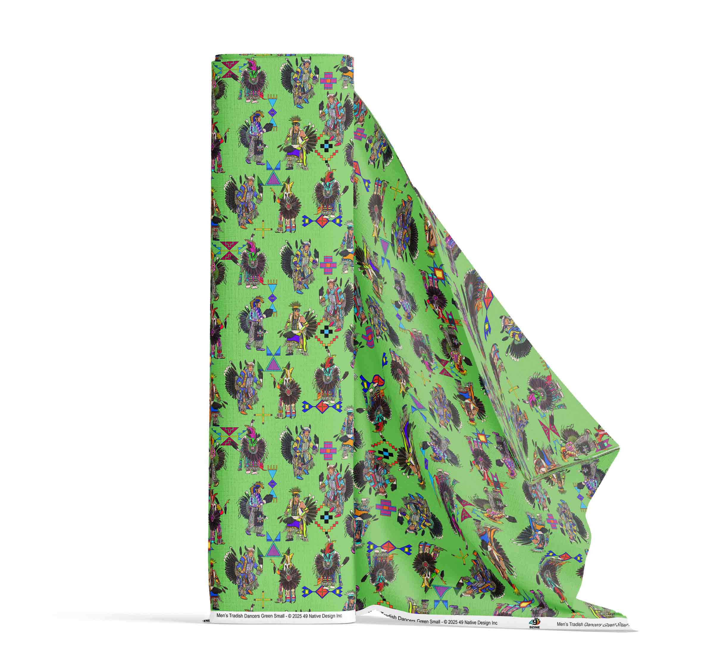 Men's Tradish Dancers Green Small 56 Inch Cotton Poplin Pre Order