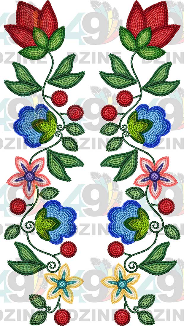 Morning Harmony Beadwork Two arm pieces Transfer (Various Sizes)