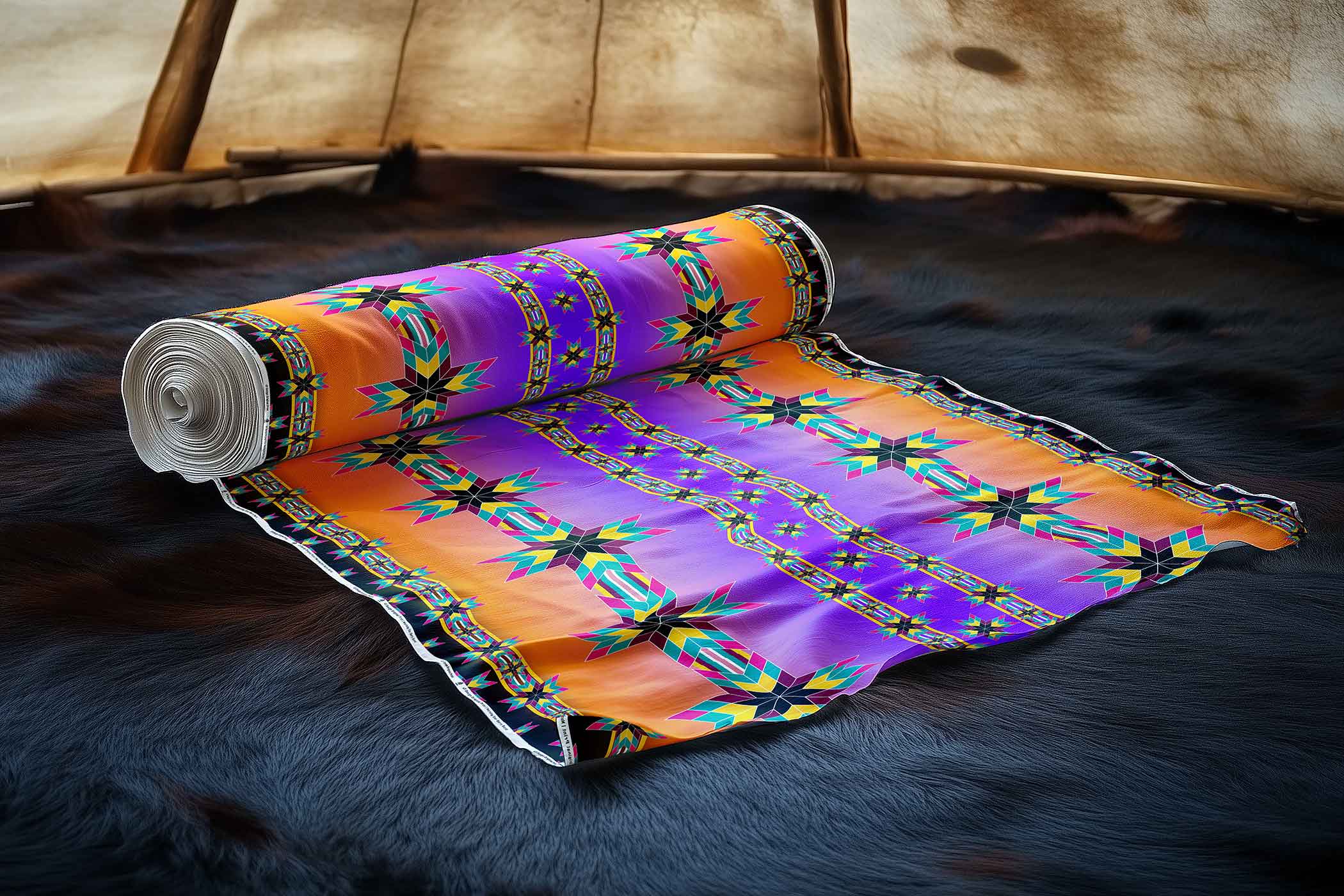 Morning Star Berry Burst 42 Inch Cotton Poplin Pre Order