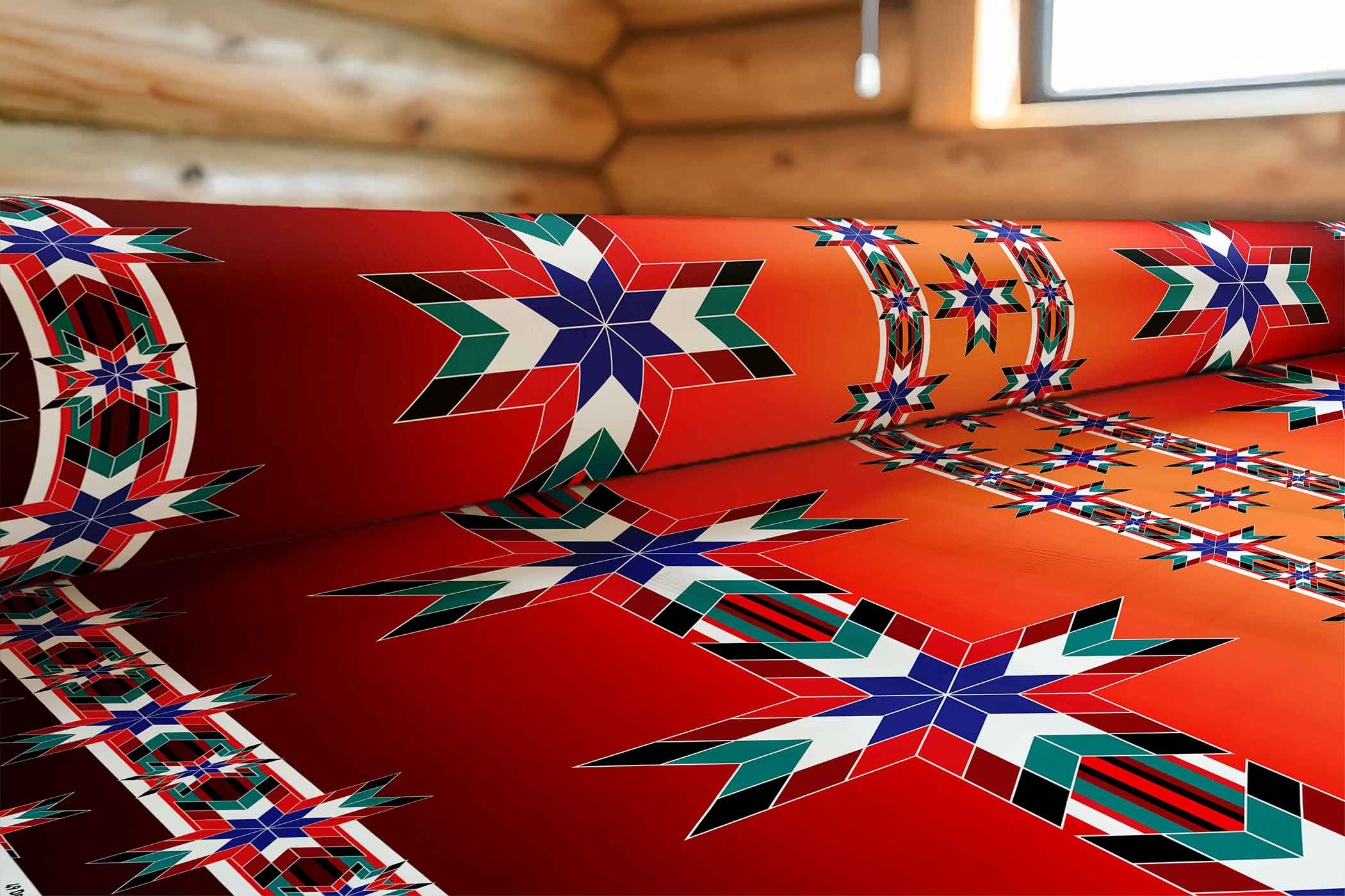 Morning Star Fire 42 Inch Cotton Poplin Pre Order