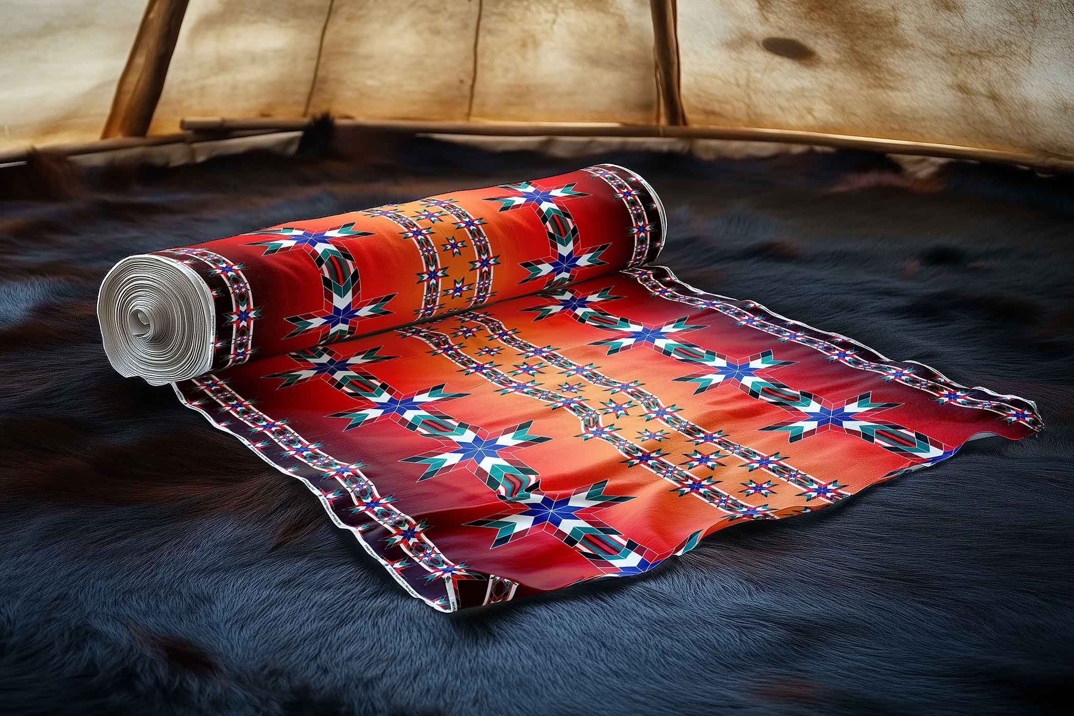 Morning Star Fire 42 Inch Cotton Poplin Pre Order