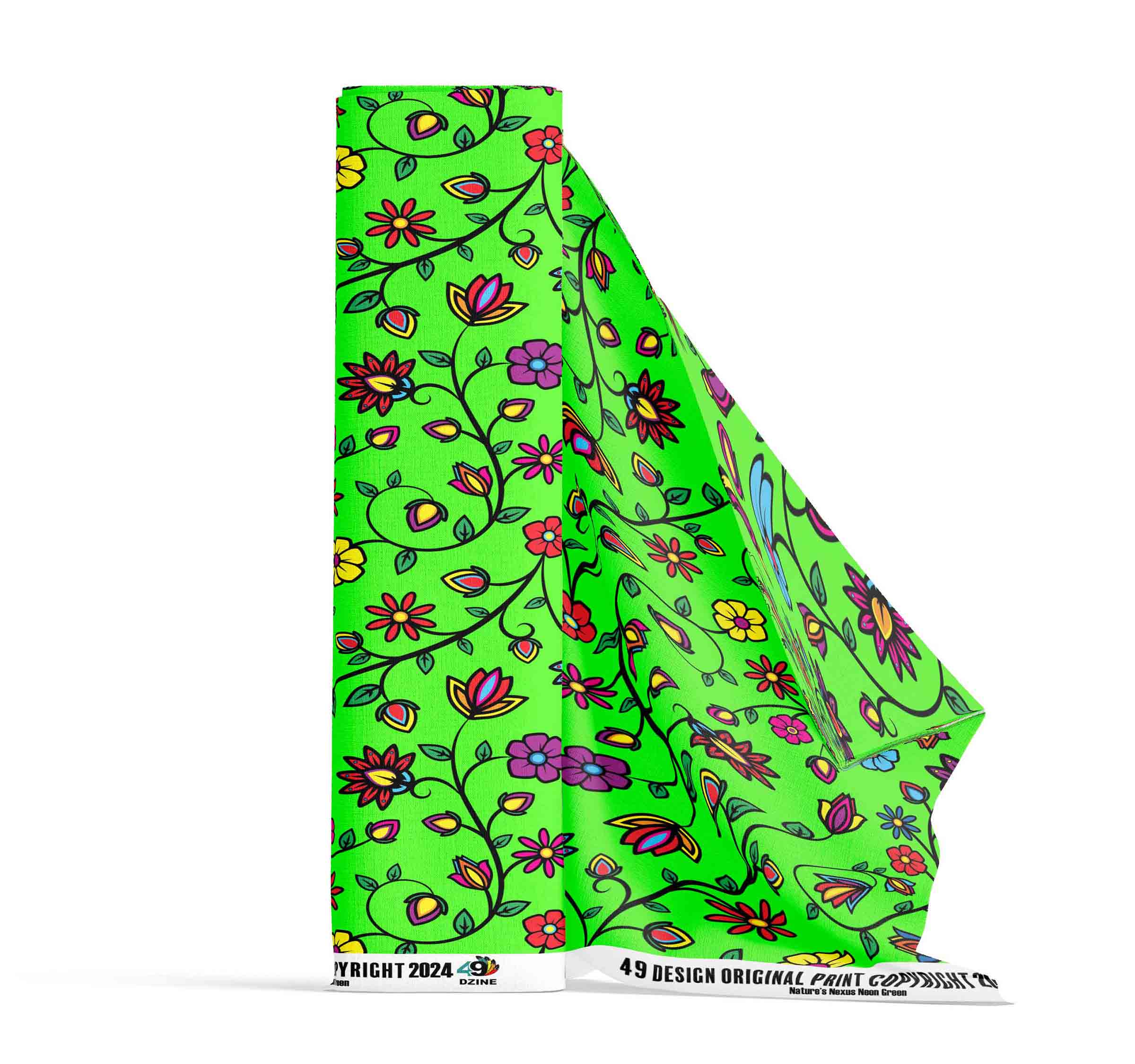 Nature's Nexus Neon Green 42 Inch Cotton Poplin Pre Order