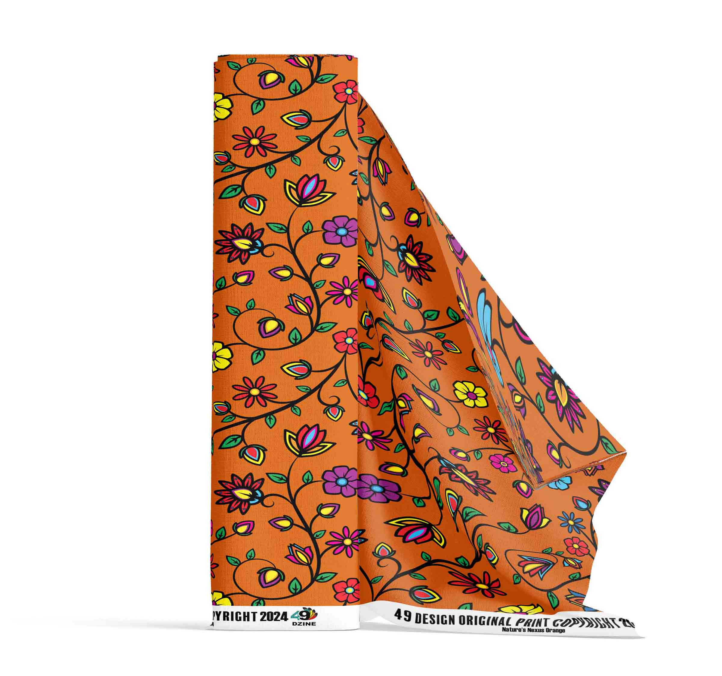 Nature's Nexus Orange 42 Inch Cotton Poplin Pre Order