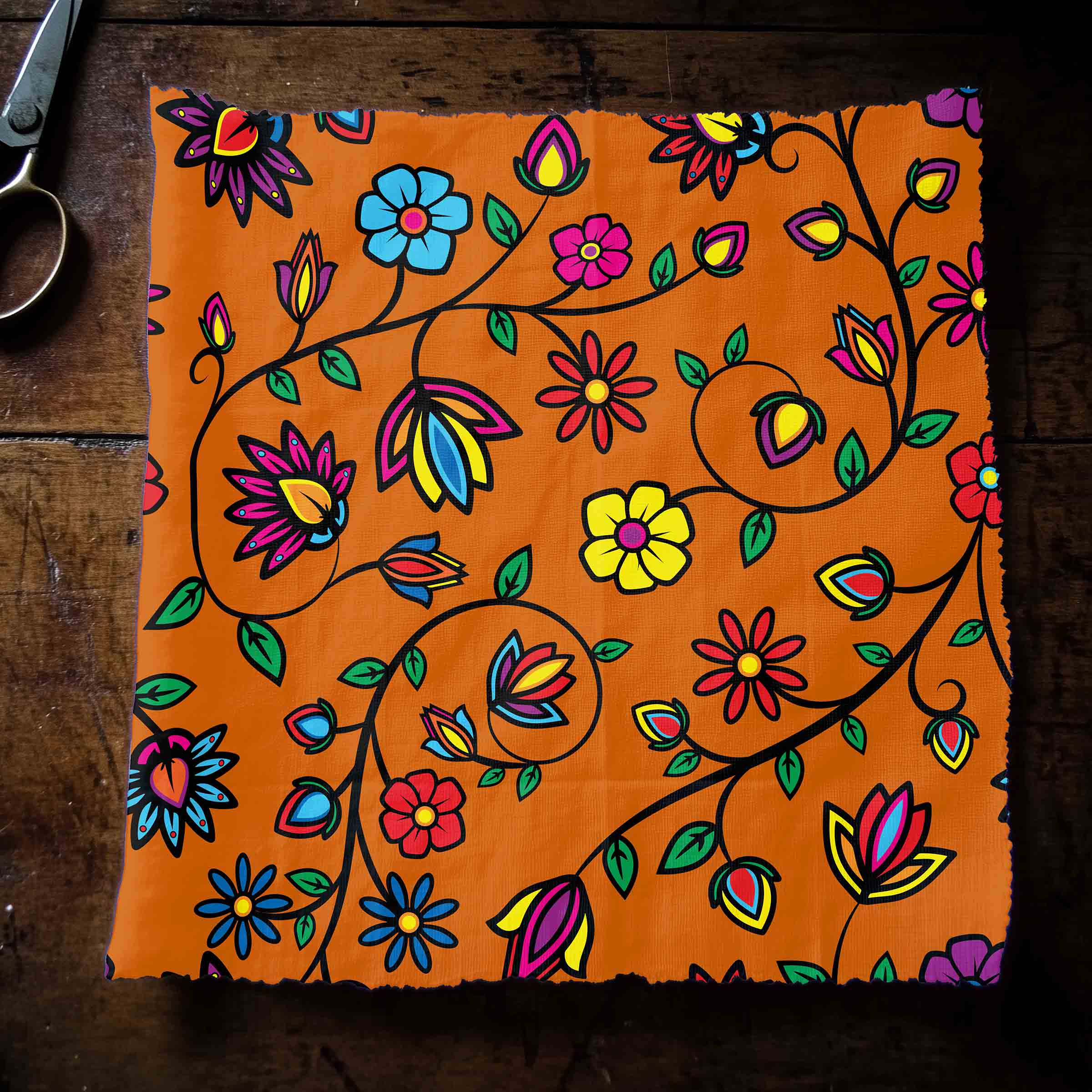 Nature's Nexus Orange 42 Inch Cotton Poplin Pre Order