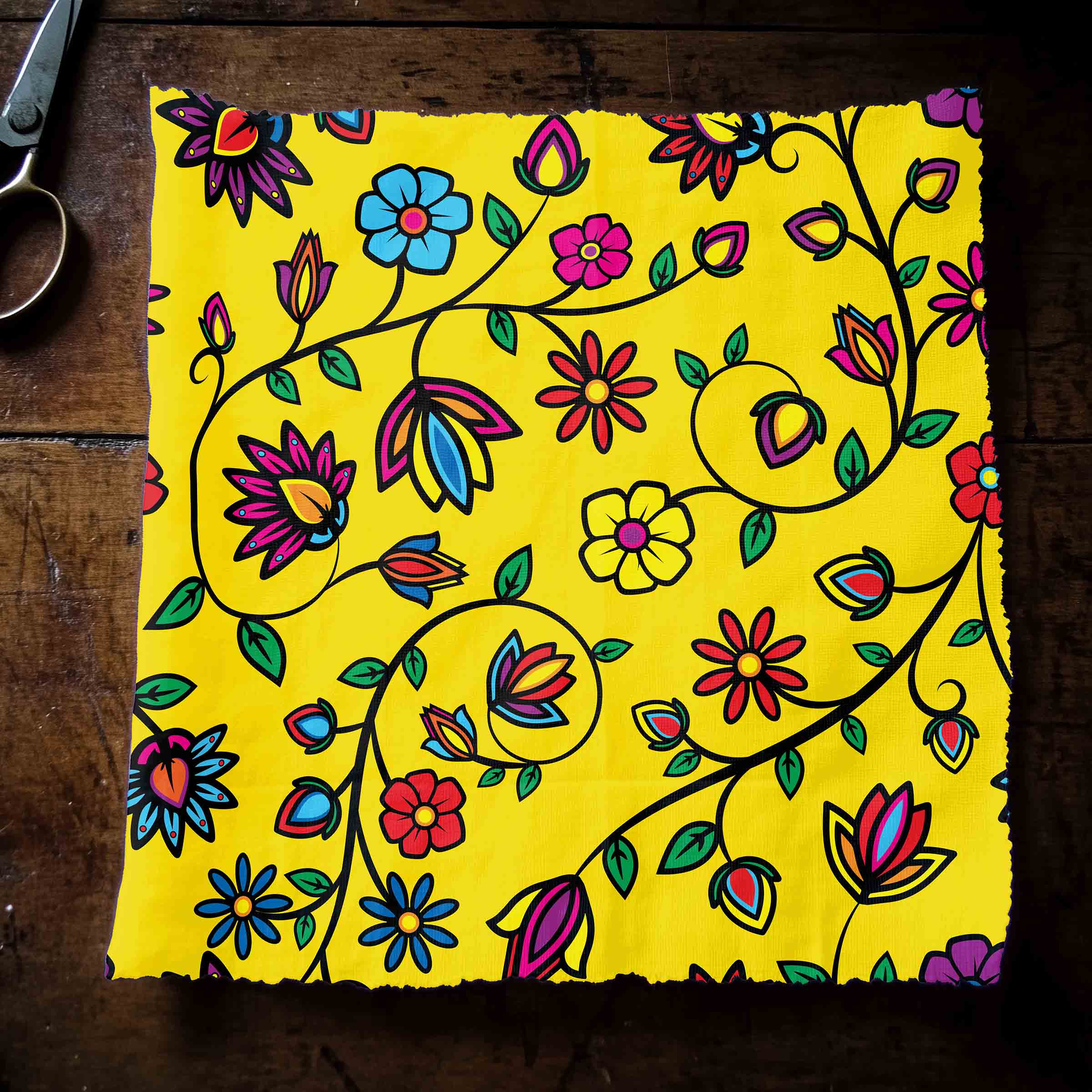 Nature's Nexus Yellow 42 Inch Cotton Poplin Pre Order