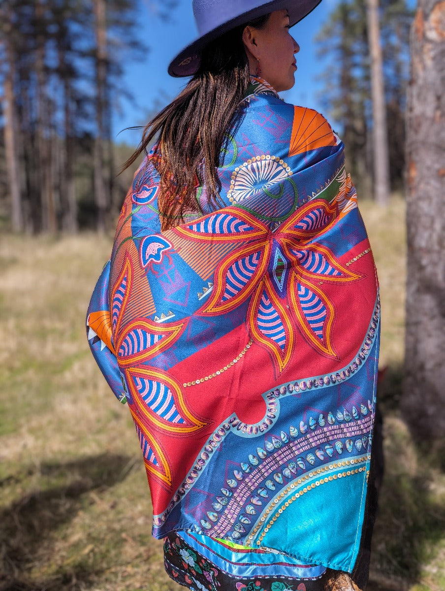 Sacred Plains Satin Scarf