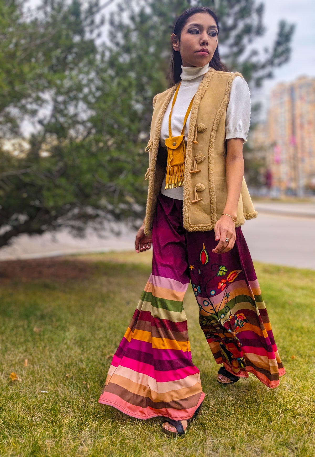 Pumpkin Glow Ribbon Pants