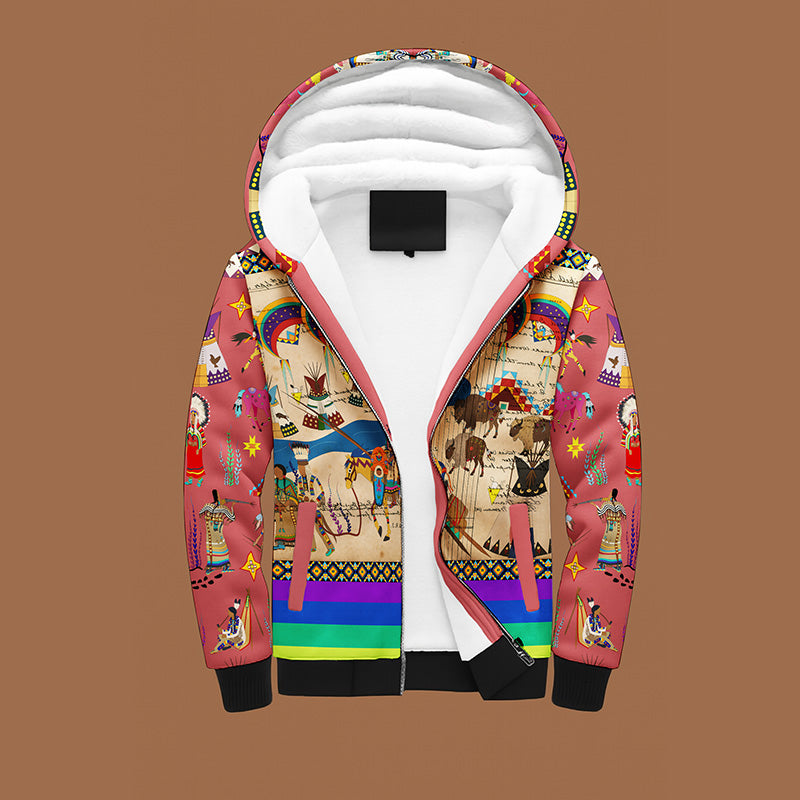 Path to Treaty Rose Sherpa Hoodie