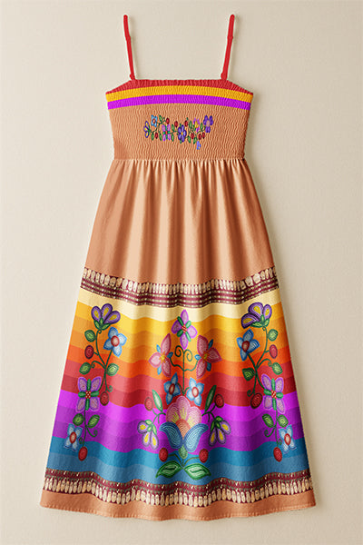 Petal Harmony Teracotta 1 Smock Top Dress