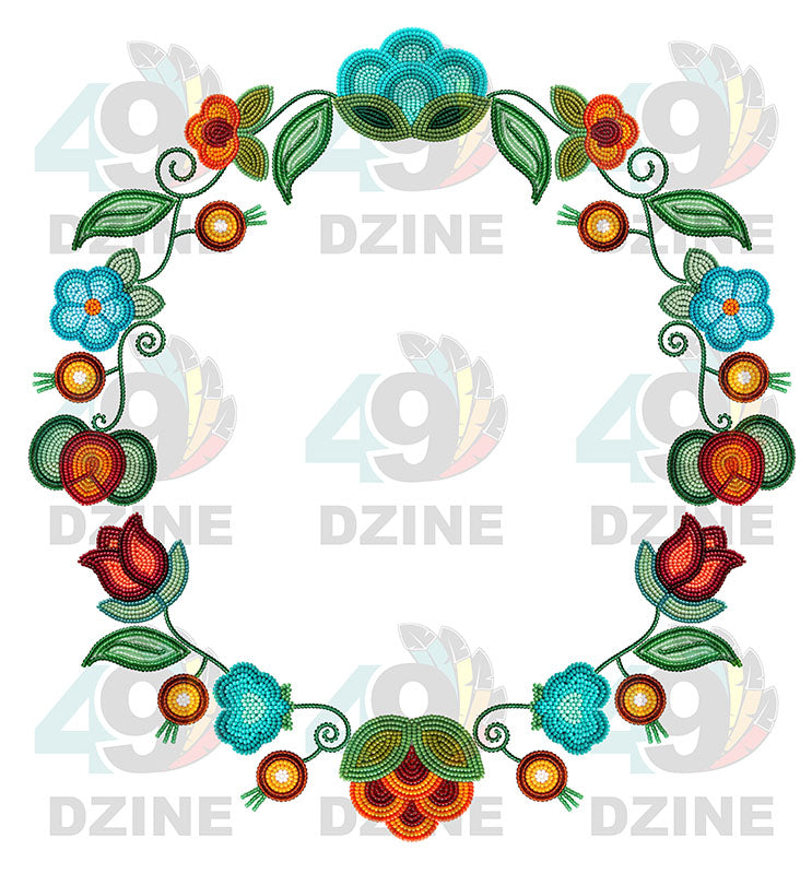 Prairie Fire Petals Hat Transfer