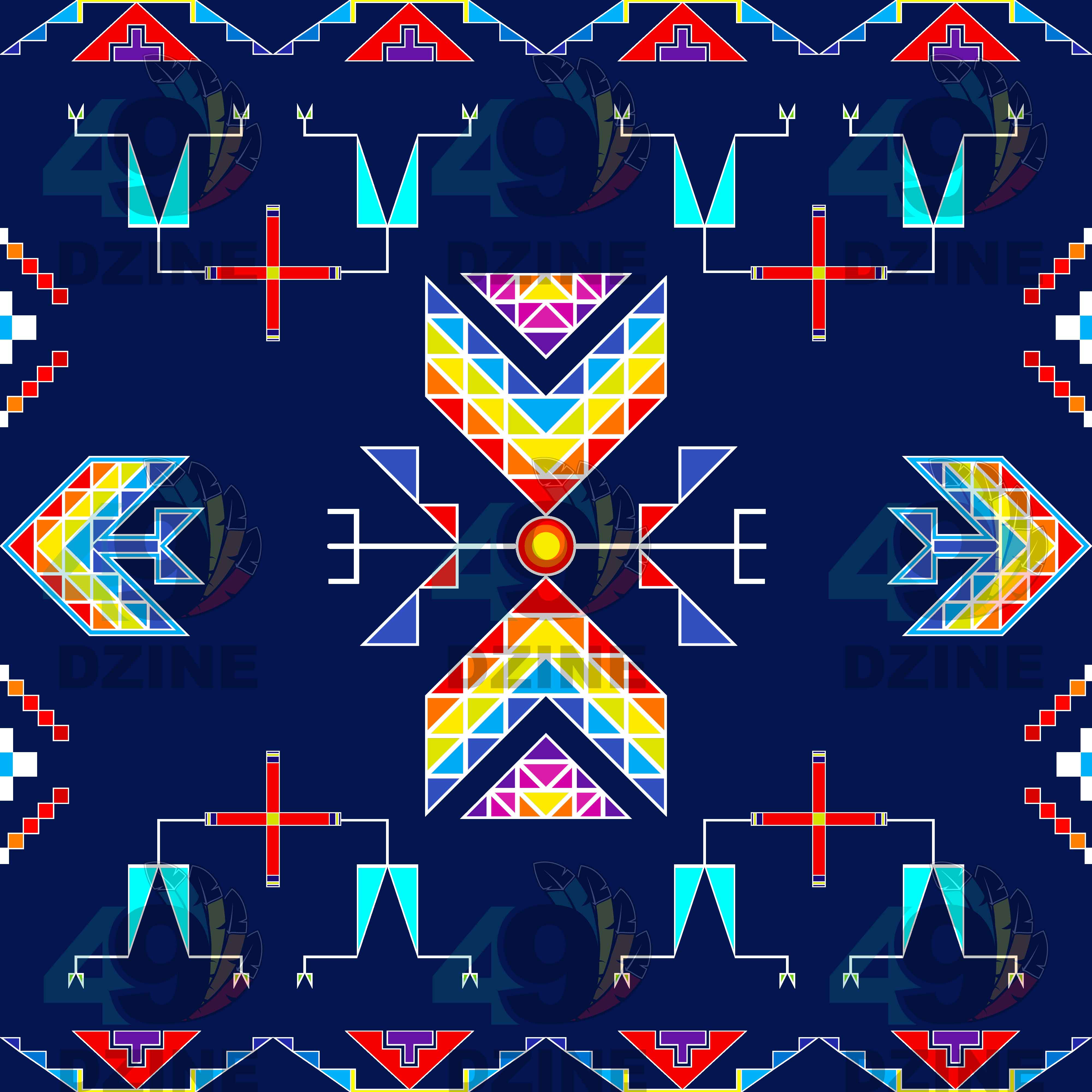 Rainy Chief Rainbow Night Lake 42 Inch Cotton Poplin Pre Order