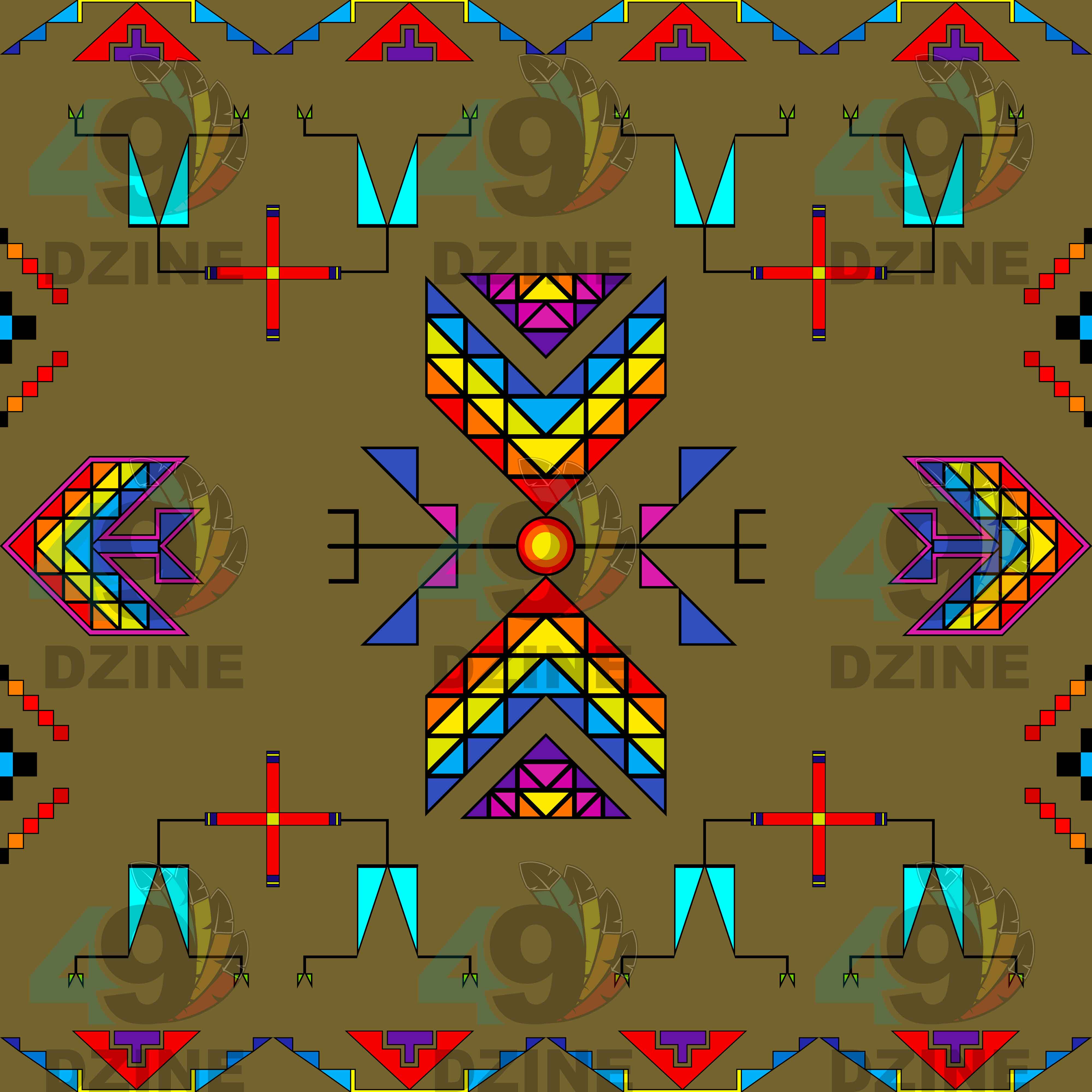 Rainy Chief Rainbow Sage Grass Satin Fabric By the Yard Pre Order