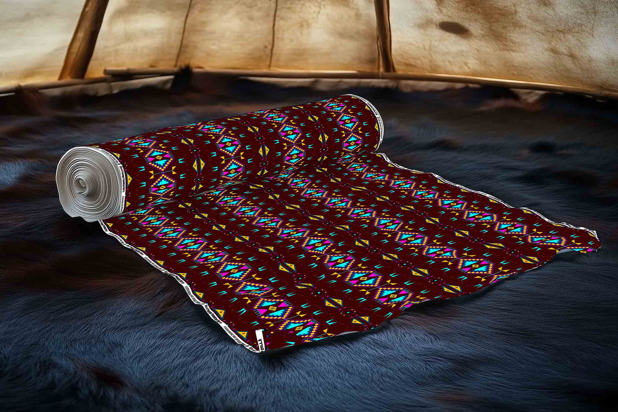 Rite of Passage Pemmican Berry 42 Inch Cotton Poplin Pre Order