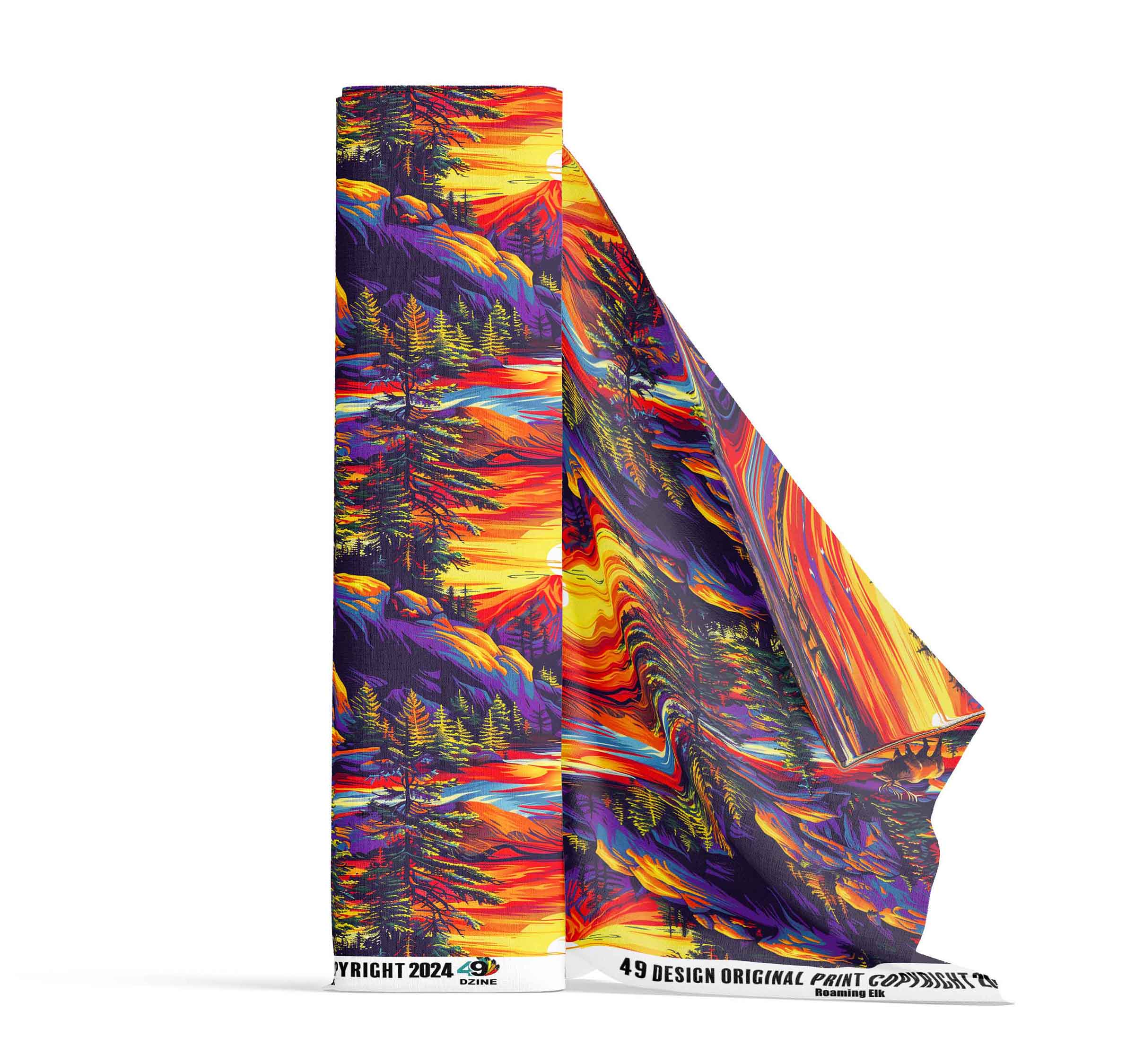 Roaming Elk 42 Inch Cotton Poplin Pre Order