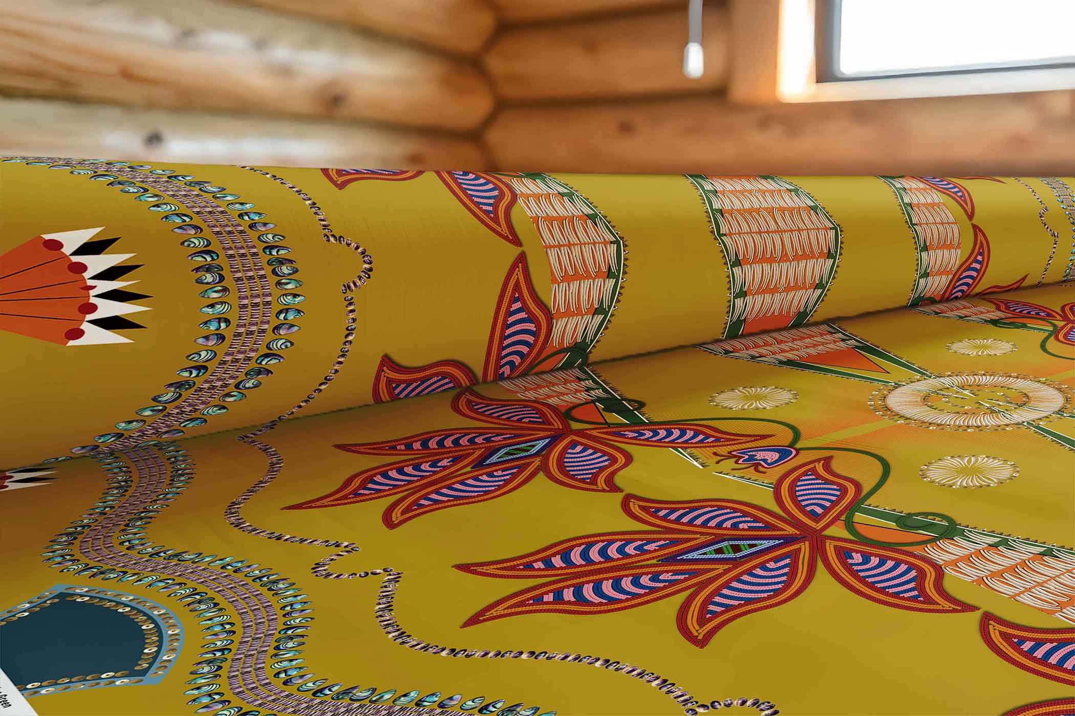 Sacred Plains Green 42 Inch Cotton Poplin Pre Order