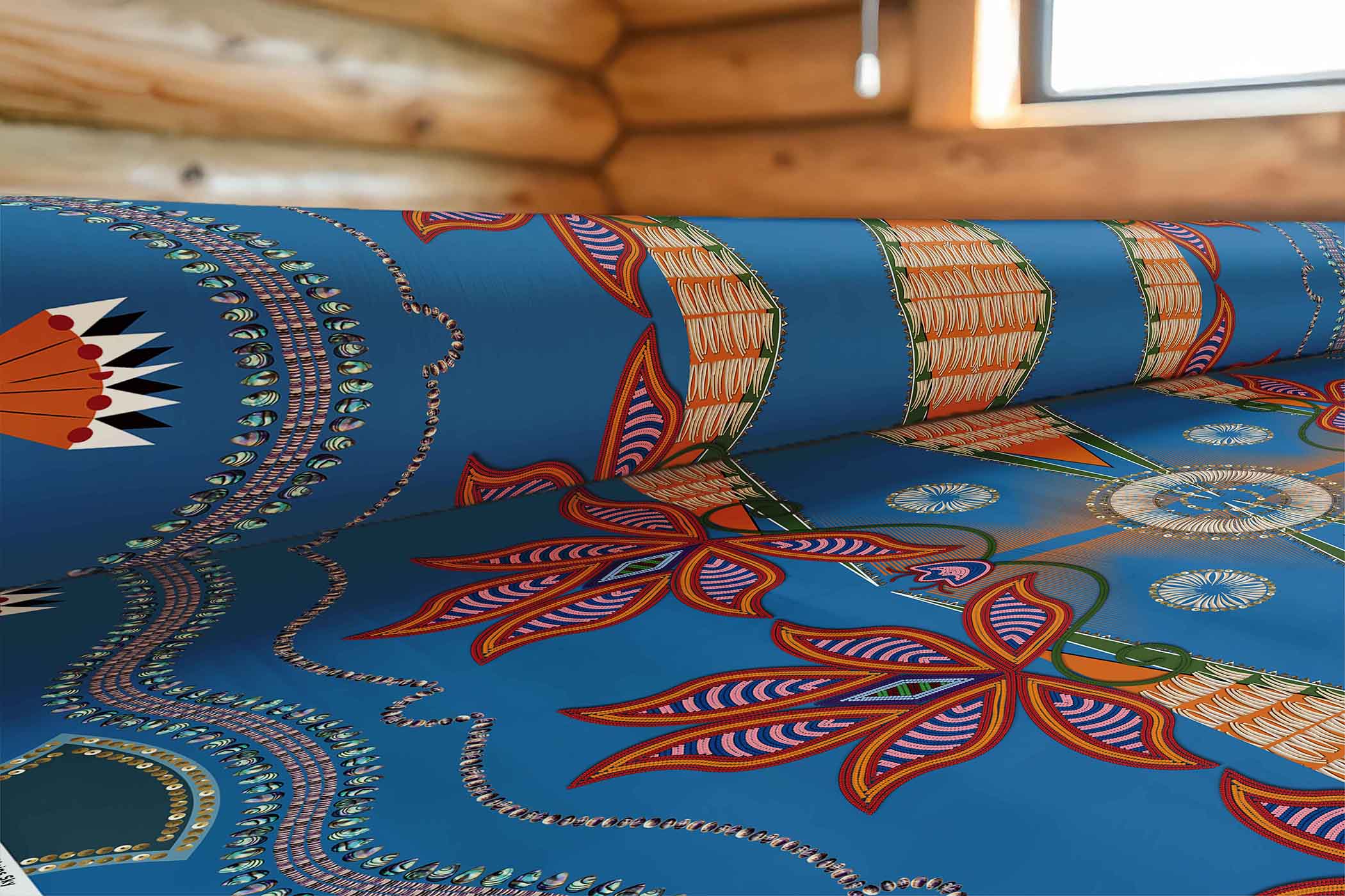 Sacred Plains Sky 42 Inch Cotton Poplin Pre Order