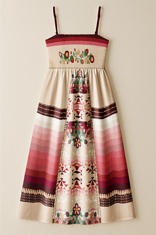 Sacred Strawberry Cream 2 Smock Top Dress