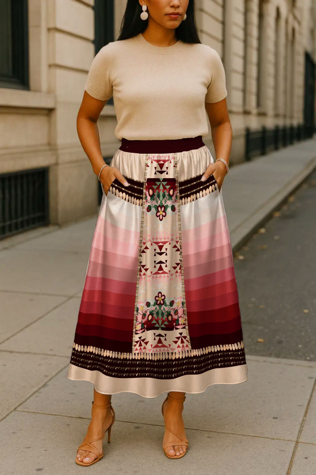 Sacred Strawberry Cream 2 Skirt