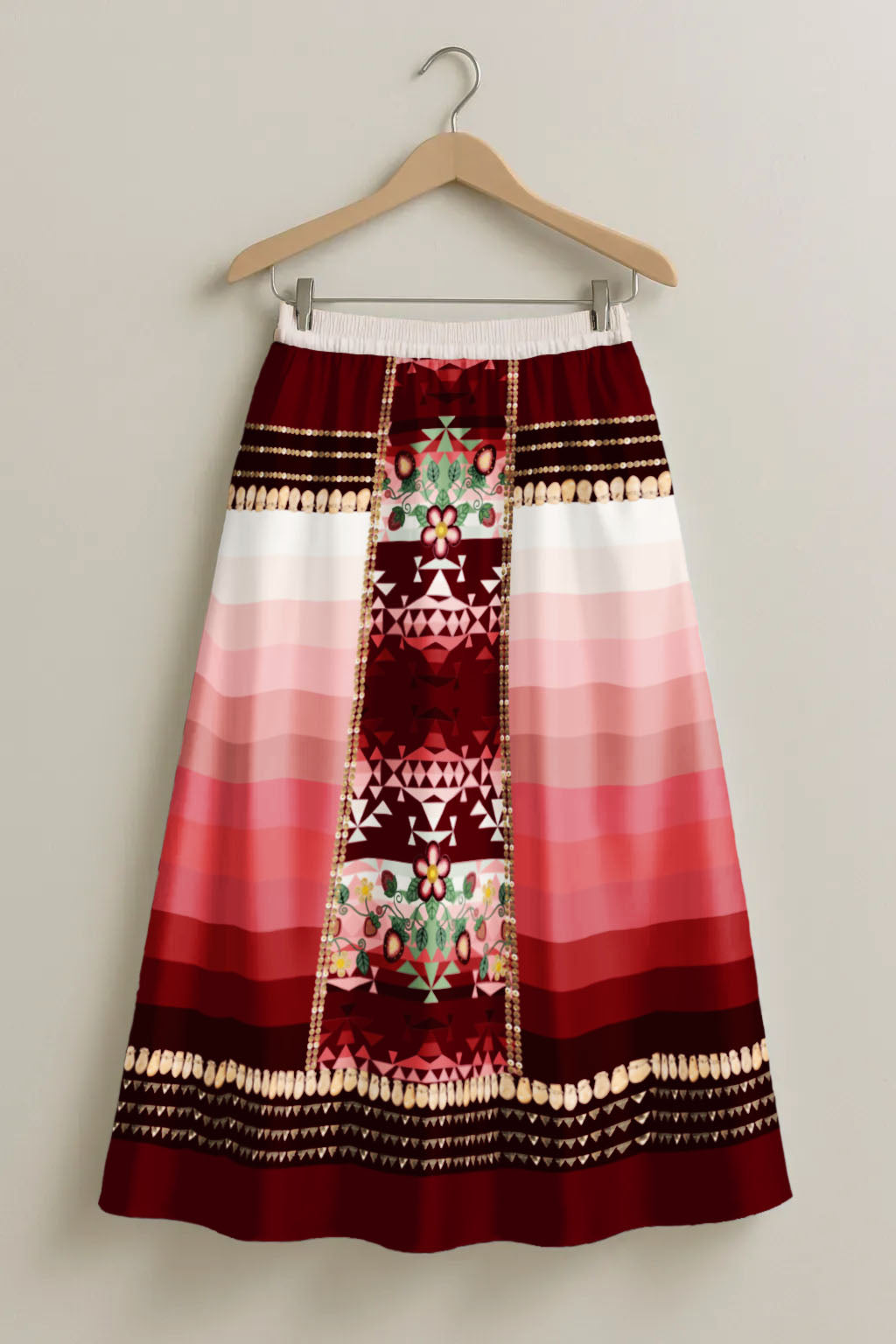 Sacred Strawberry Maroon 2 Skirt