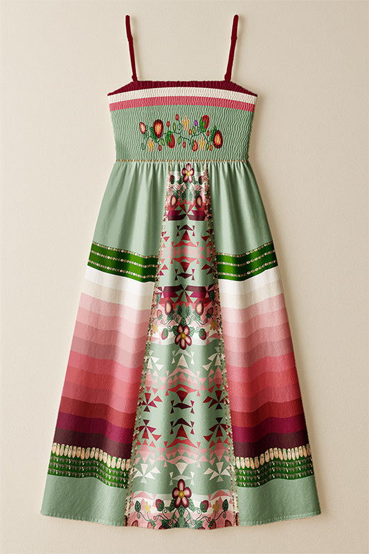 Sacred Strawberry Sage 2 Smock Top Dress