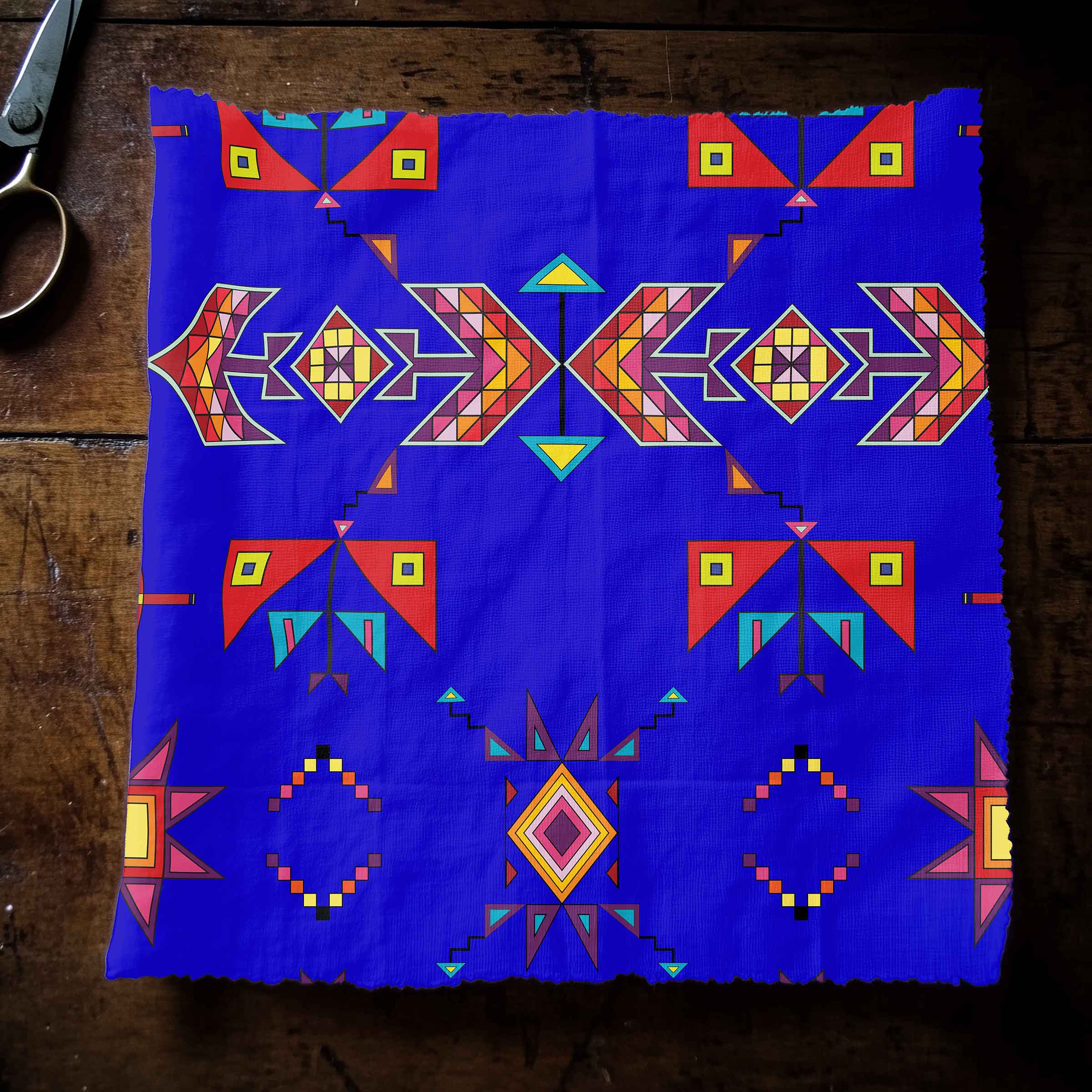 Scattered Generations Blue 56 Inch Cotton Poplin Pre Order