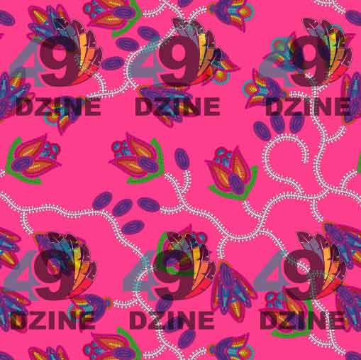 Spring Blossoms on Blush 56 Inch Cotton Poplin Pre Order