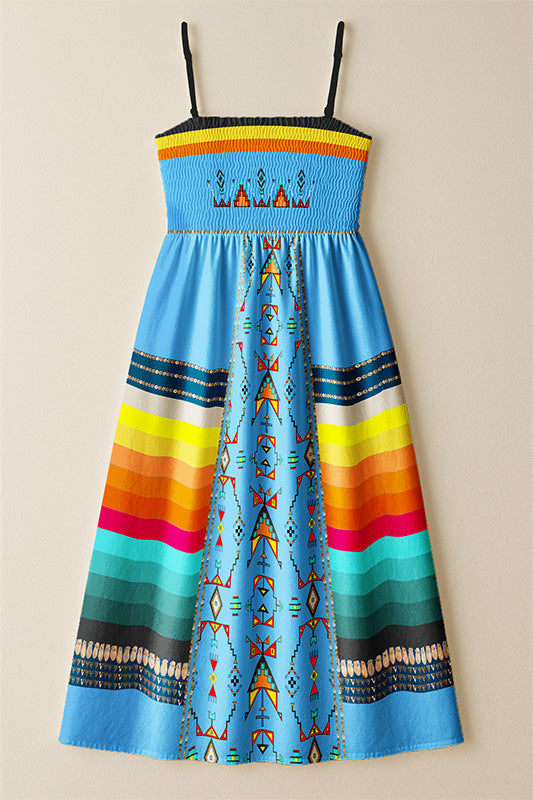Sentinel of the Plains Turquoise 2 Smock Top Dress