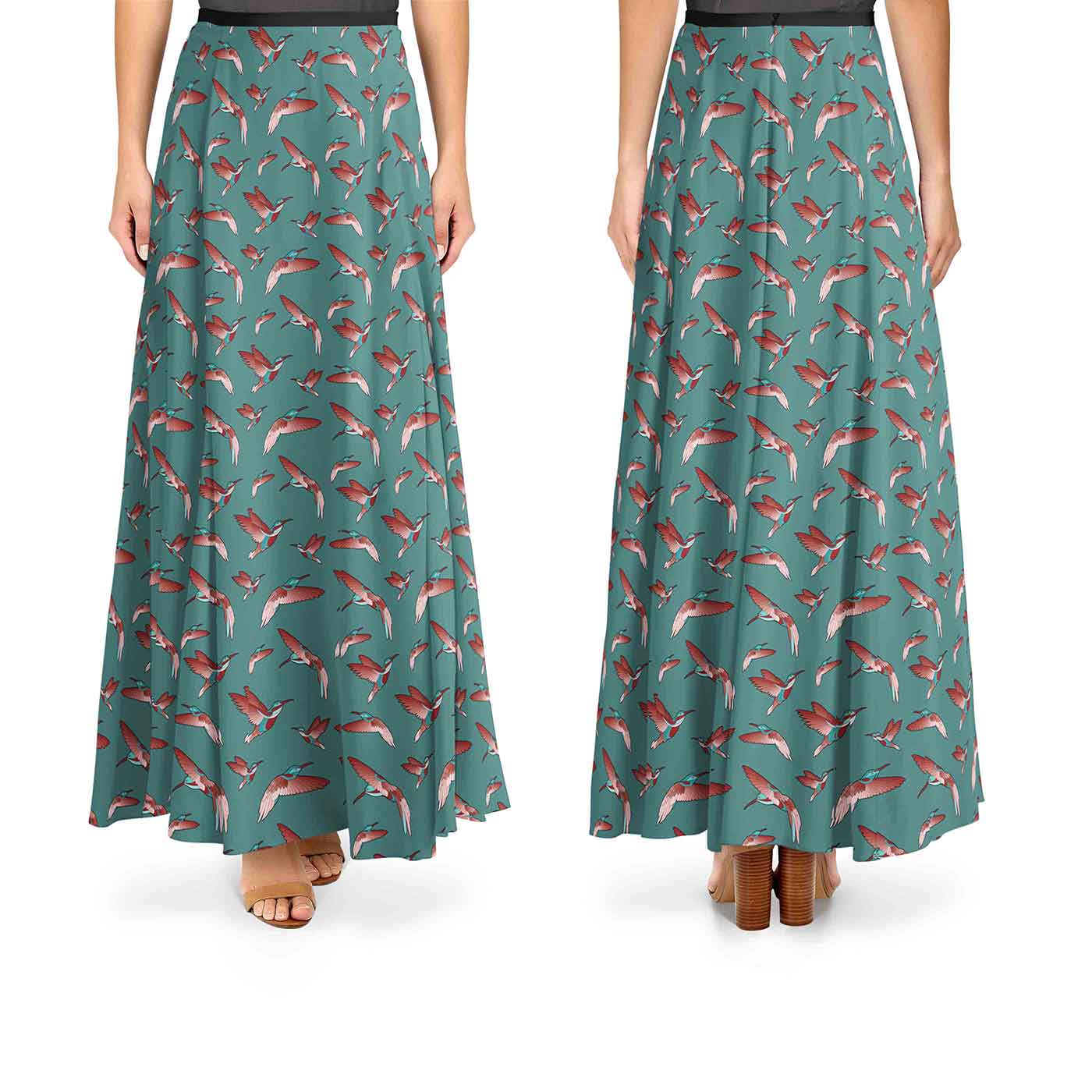 Red Swift Turquoise 42 inch Cotton Poplin Pre Order