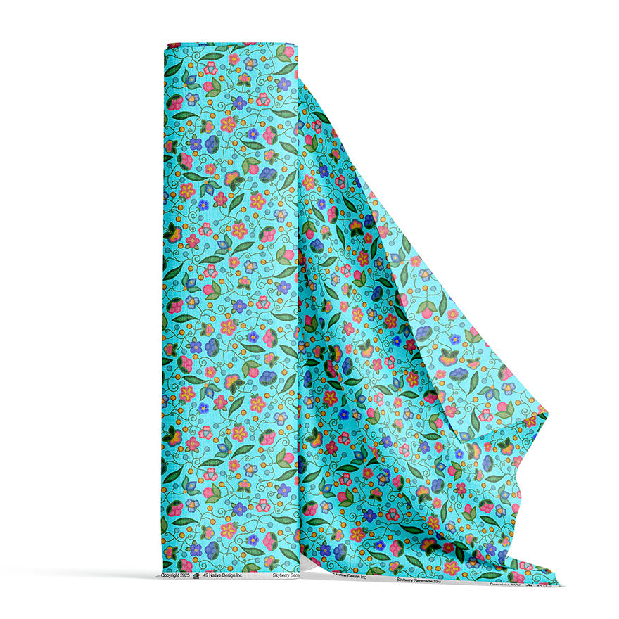 Skyberry Serenade Sky Satin Fabric By the Yard Pre Order