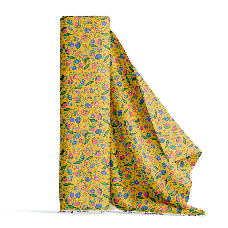Skyberry Serenade Yellow 42 Inch Cotton Poplin Pre Order