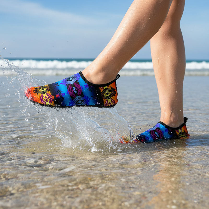 Sovereign Nation Sunset Sockamoccs Kid's Sockamoccs Slip On Shoes