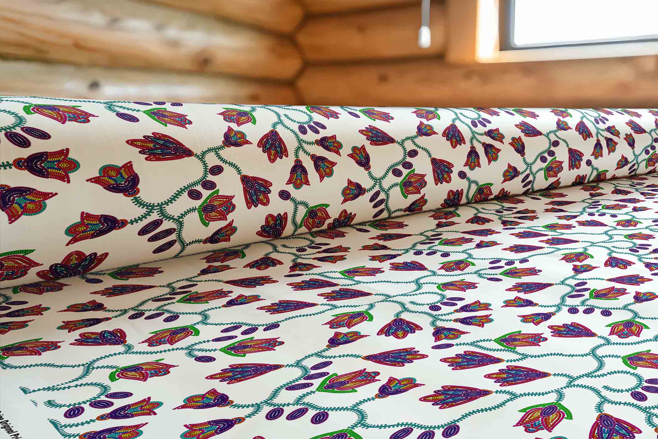 Spring Blossoms Satin Fabric By the Yard Pre Order