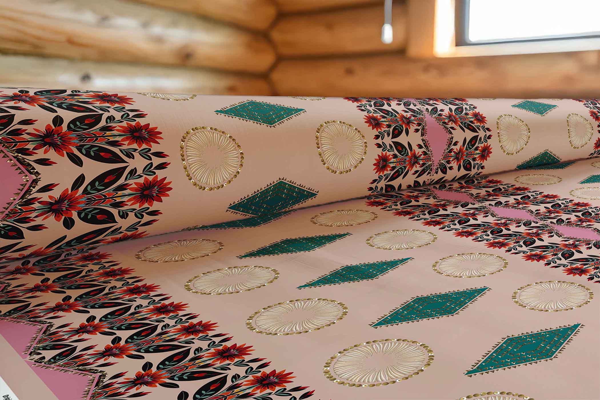 Spring Deco Blush 42 Inch Cotton Poplin Pre Order