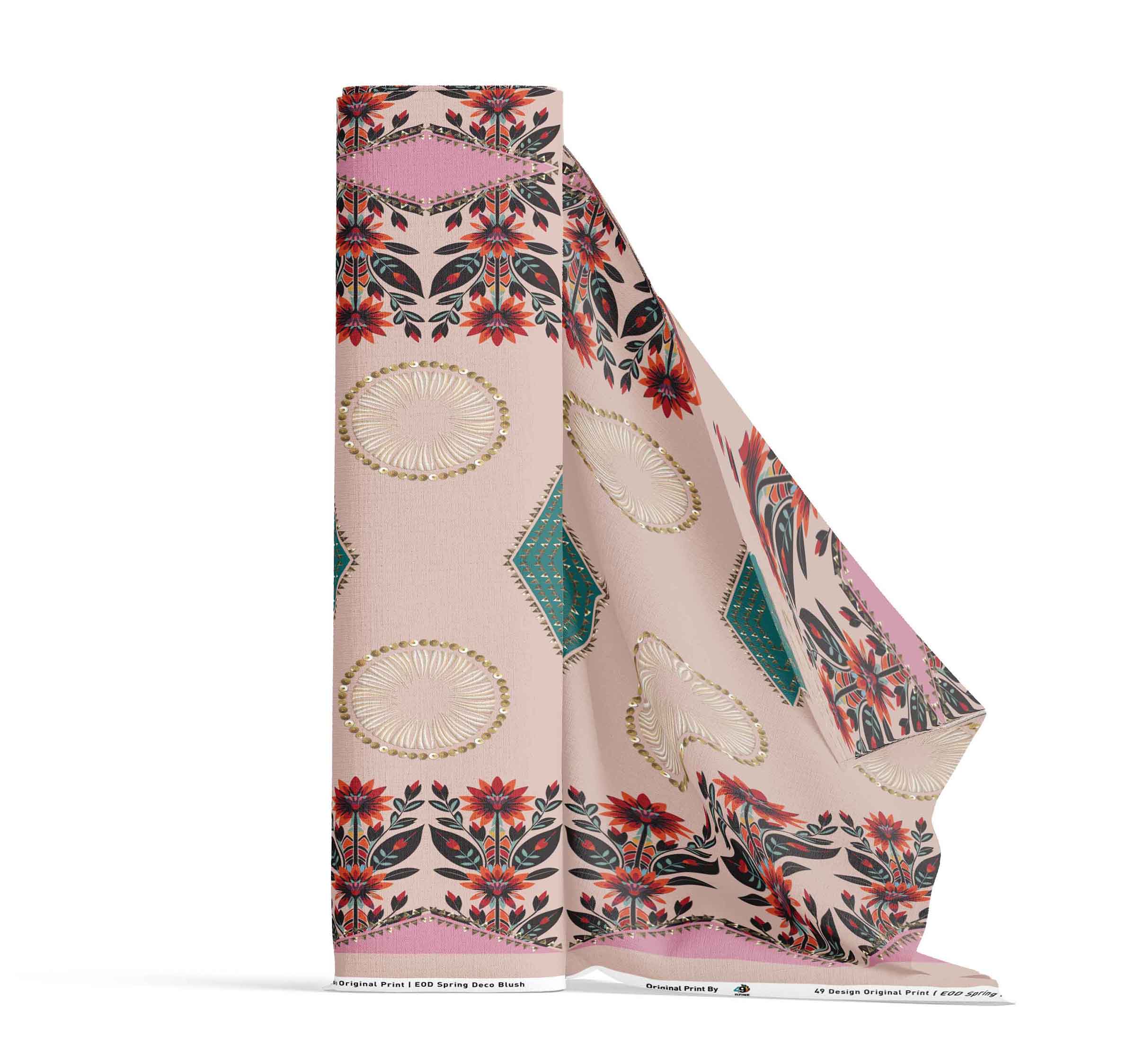 Spring Deco Blush 42 Inch Cotton Poplin Pre Order