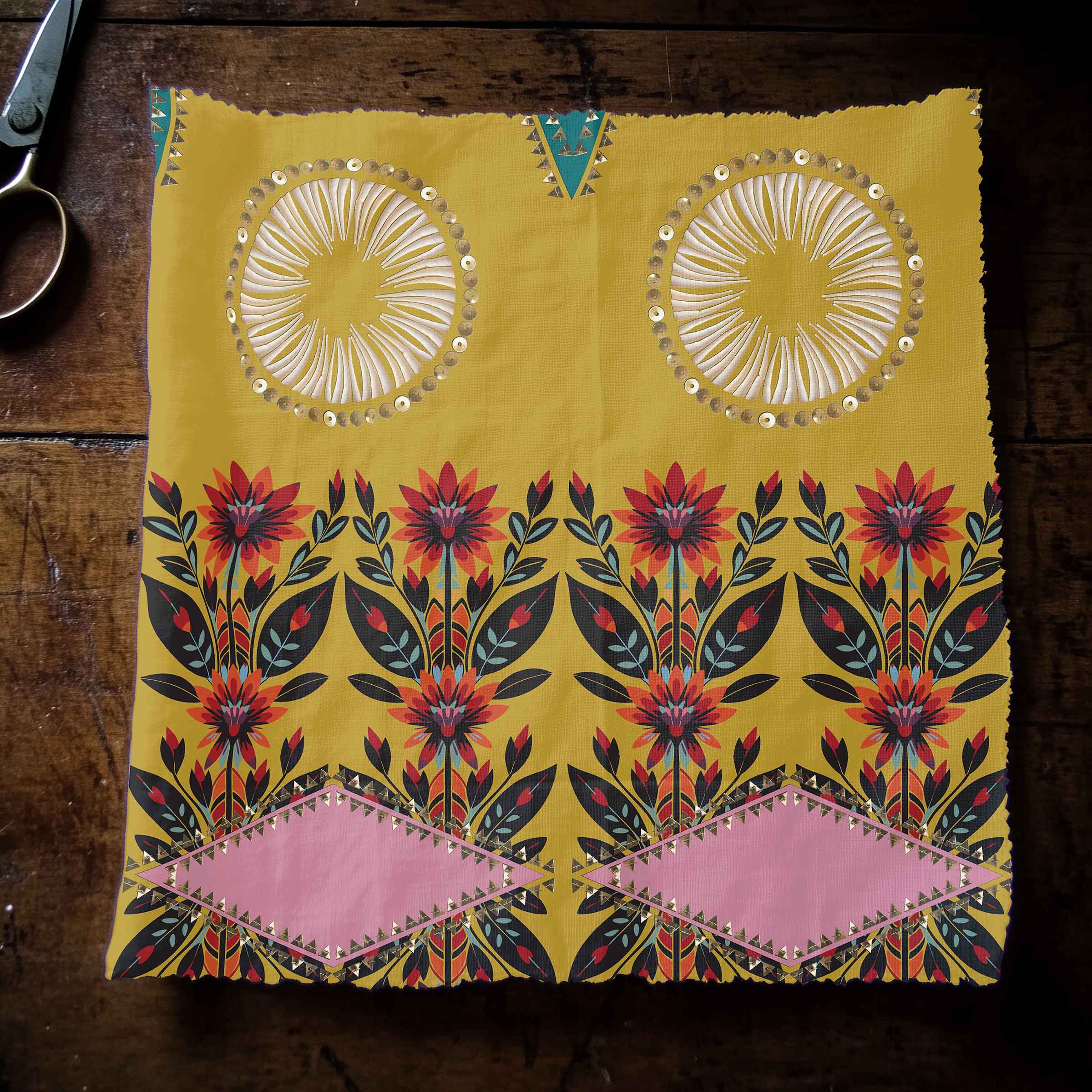 Spring Deco Green 42 Inch Cotton Poplin Pre Order