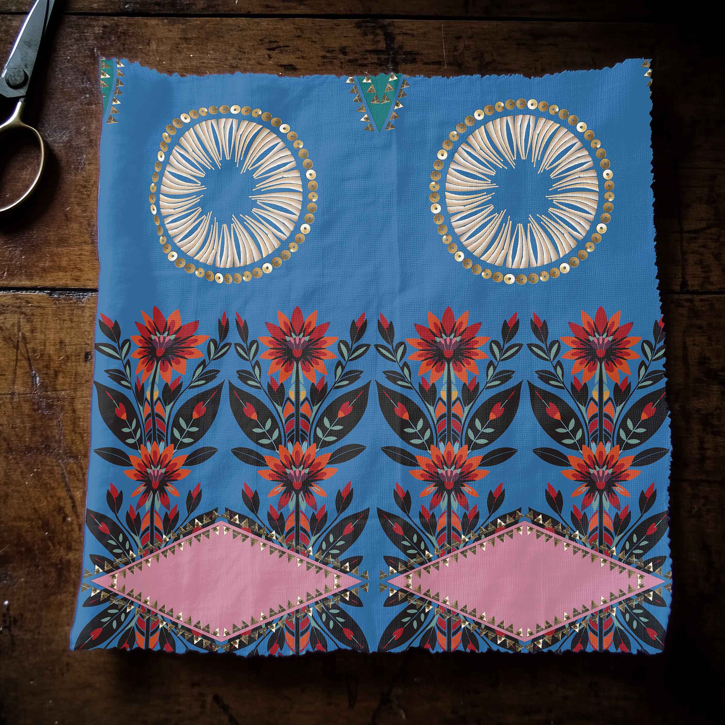 Spring Deco Sky 42 Inch Cotton Poplin Pre Order